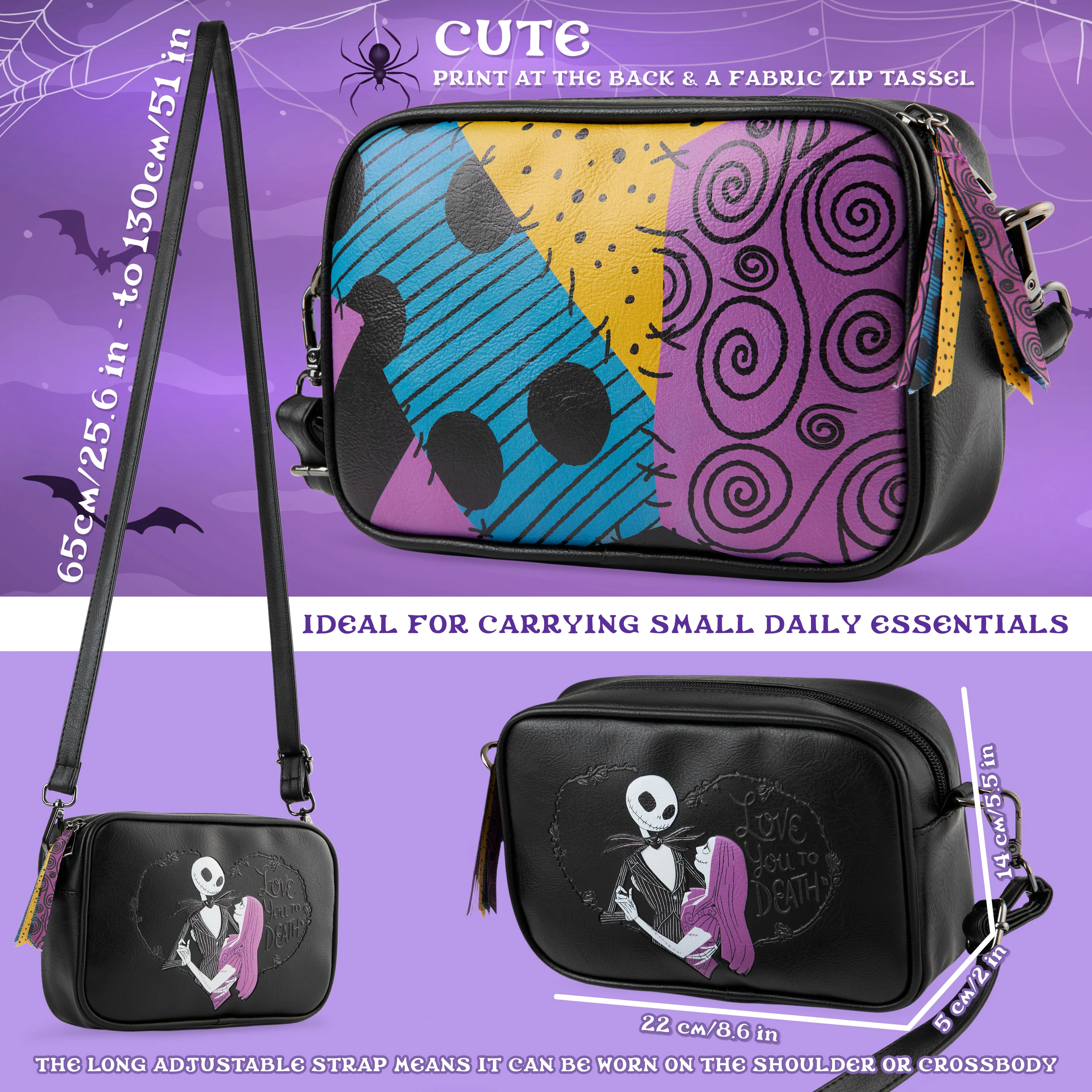 Disney Girls Handbag, Shoulder Bag with Adjustable Strap - Gifts for Girls - Image 6