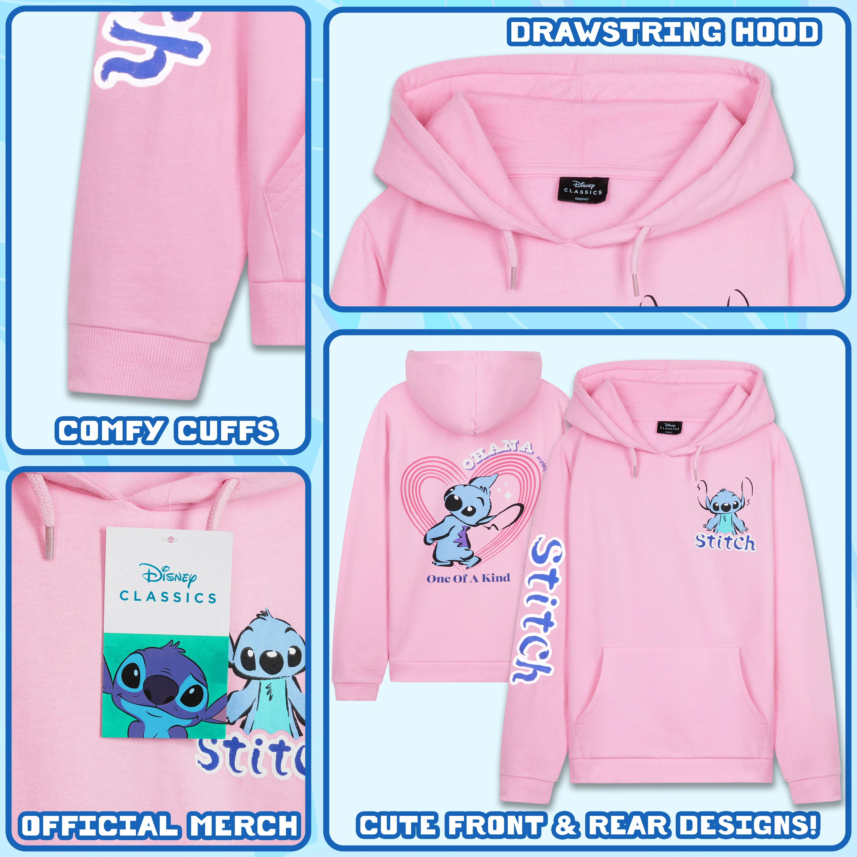 Disney Girls Hoodie, Soft Hooded Sweatshirt for Kids and Teenagers - Girls Gifts - Image 4