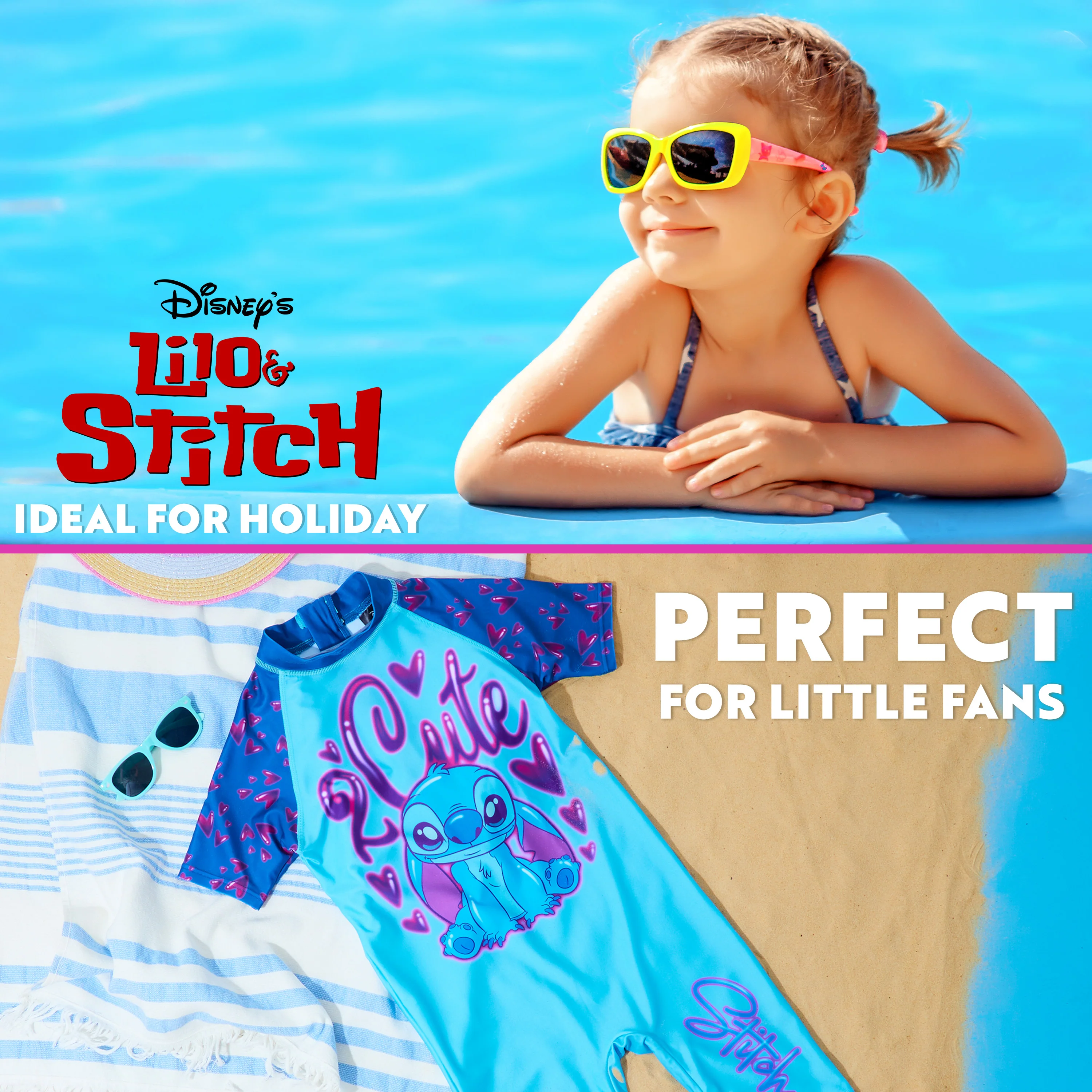 Disney Girls One Piece Swimming Costume, Full Kids Swimsuit - Girls Gifts - Image 4