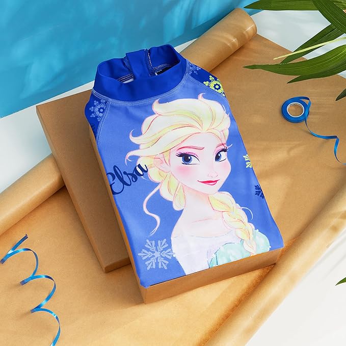 Disney Girls One Piece Swimming Costume, Full Kids Swimsuit - Girls Gifts - Image 2
