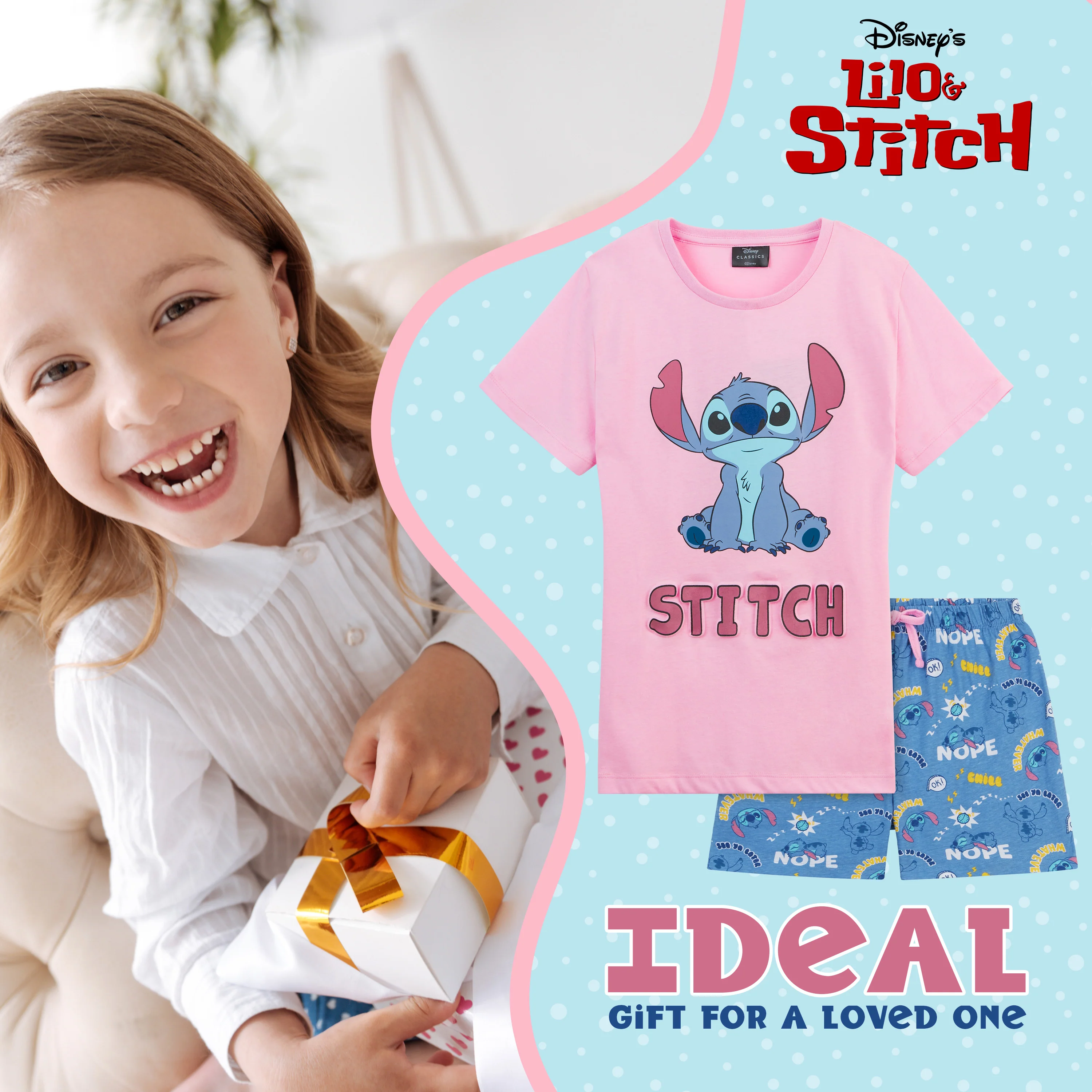 Disney Girls Short Pyjamas Set, Soft Breathable 2 Piece Lounge Wear - Girls Gifts - Image 3