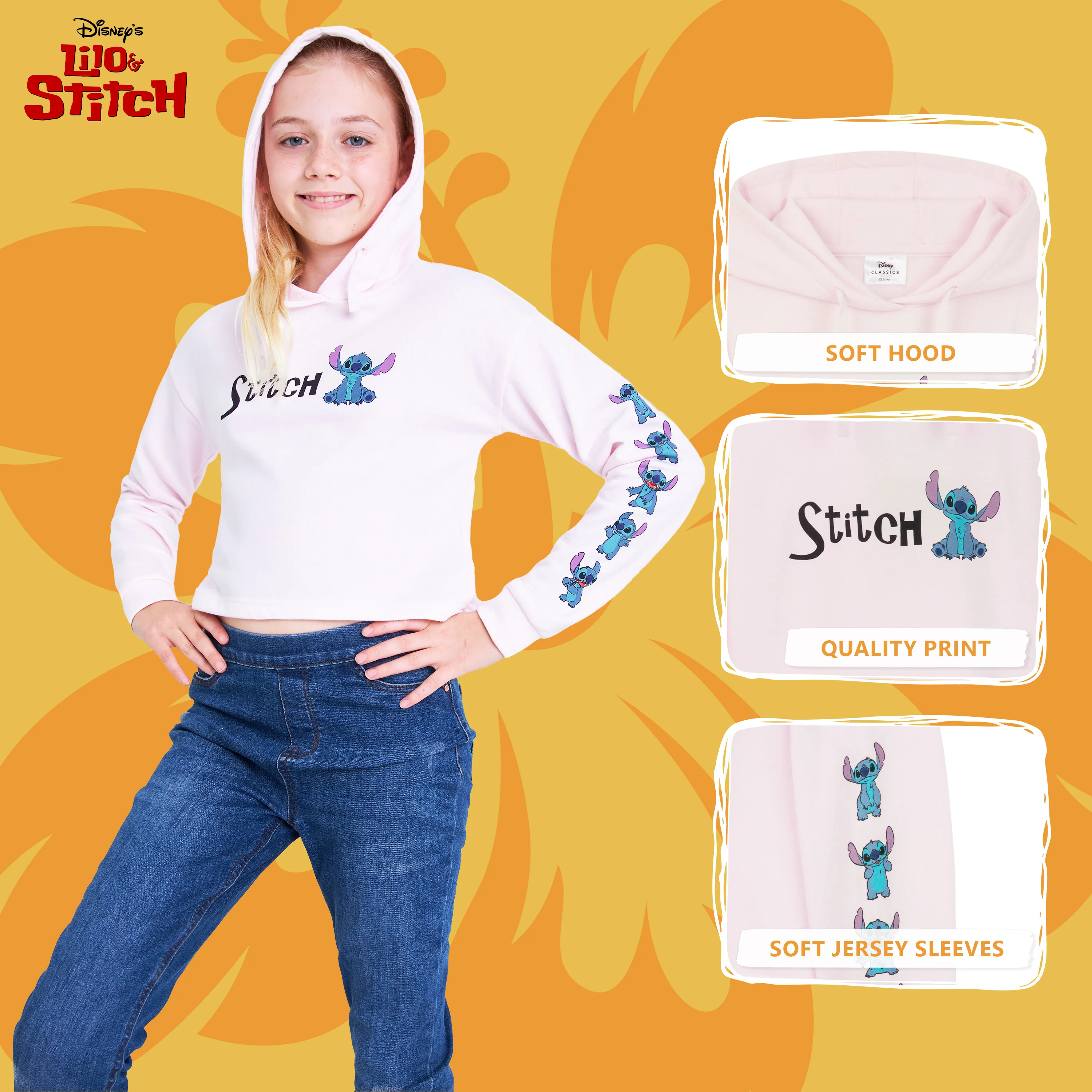 Disney Hoodie for Girls, Stitch Sweatshirt, Fashion Top for Girls and Teens, Stitch Gifts - Image 4