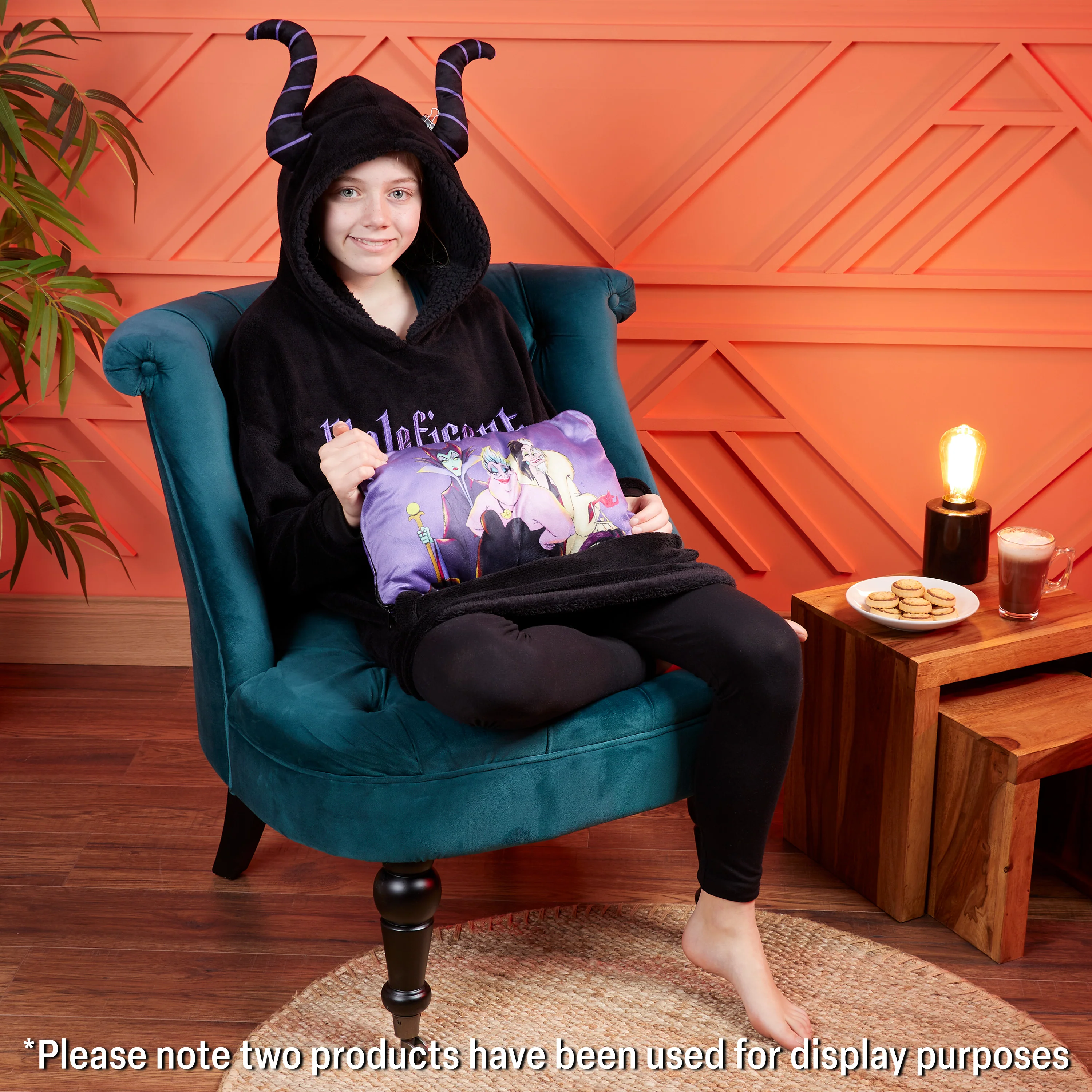Disney Hoodie for Kids - 2 in 1 Oversized Fleece Hoodie - Maleficent - Image 2