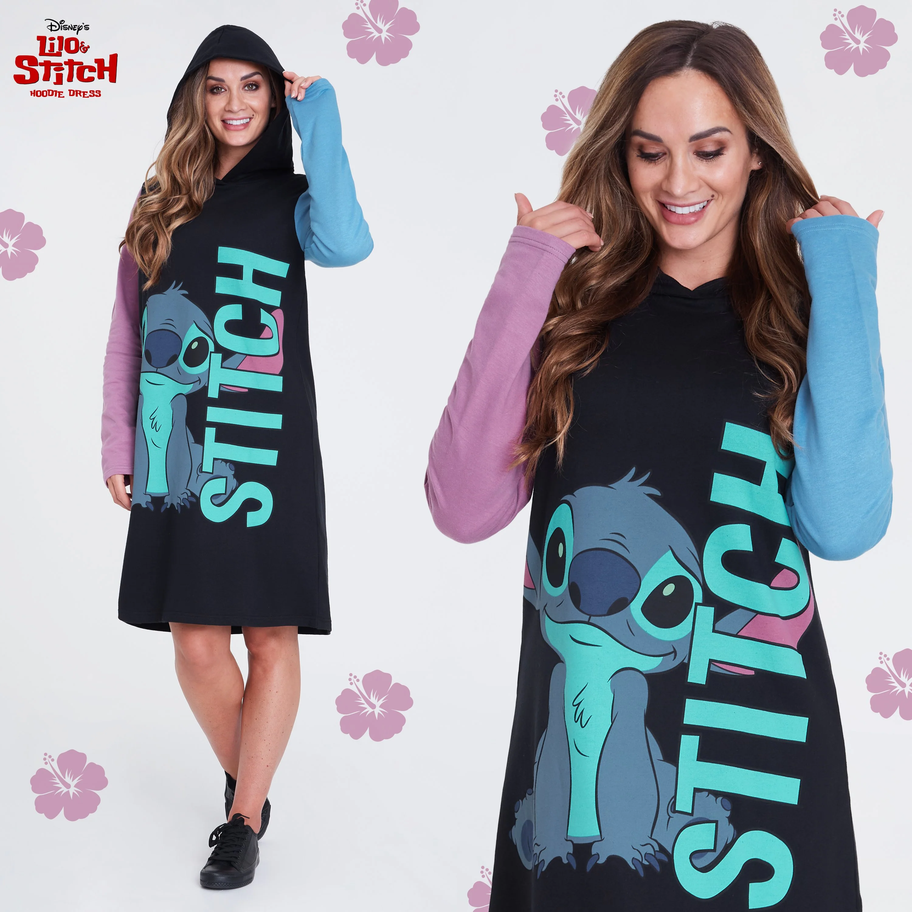 Disney Jumper Dresses for Women, Ladies Sweatshirt Dress, Stitch Gifts - Image 3