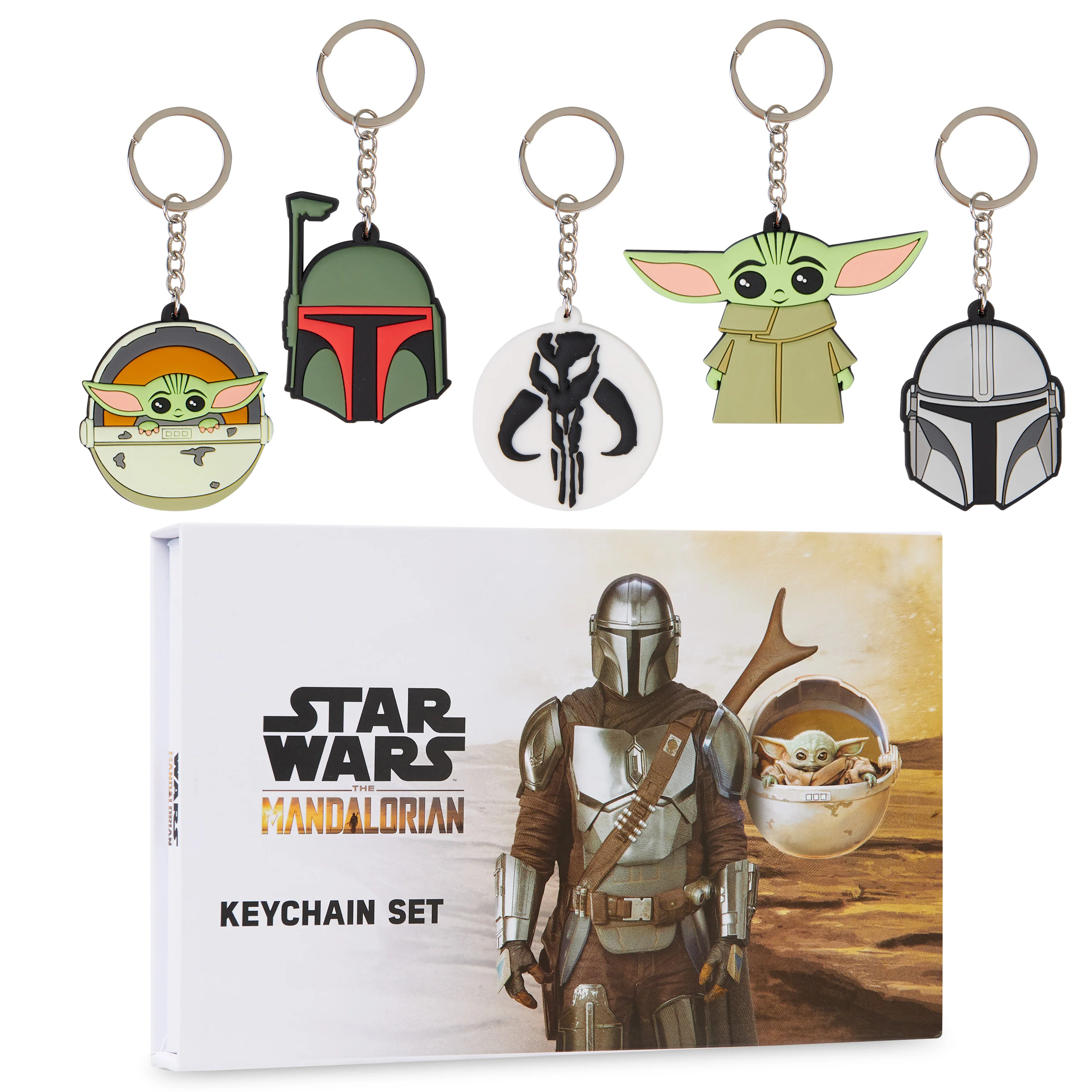 Disney Keyrings for Kids, Mini Figures Set Keychain - Star Wars