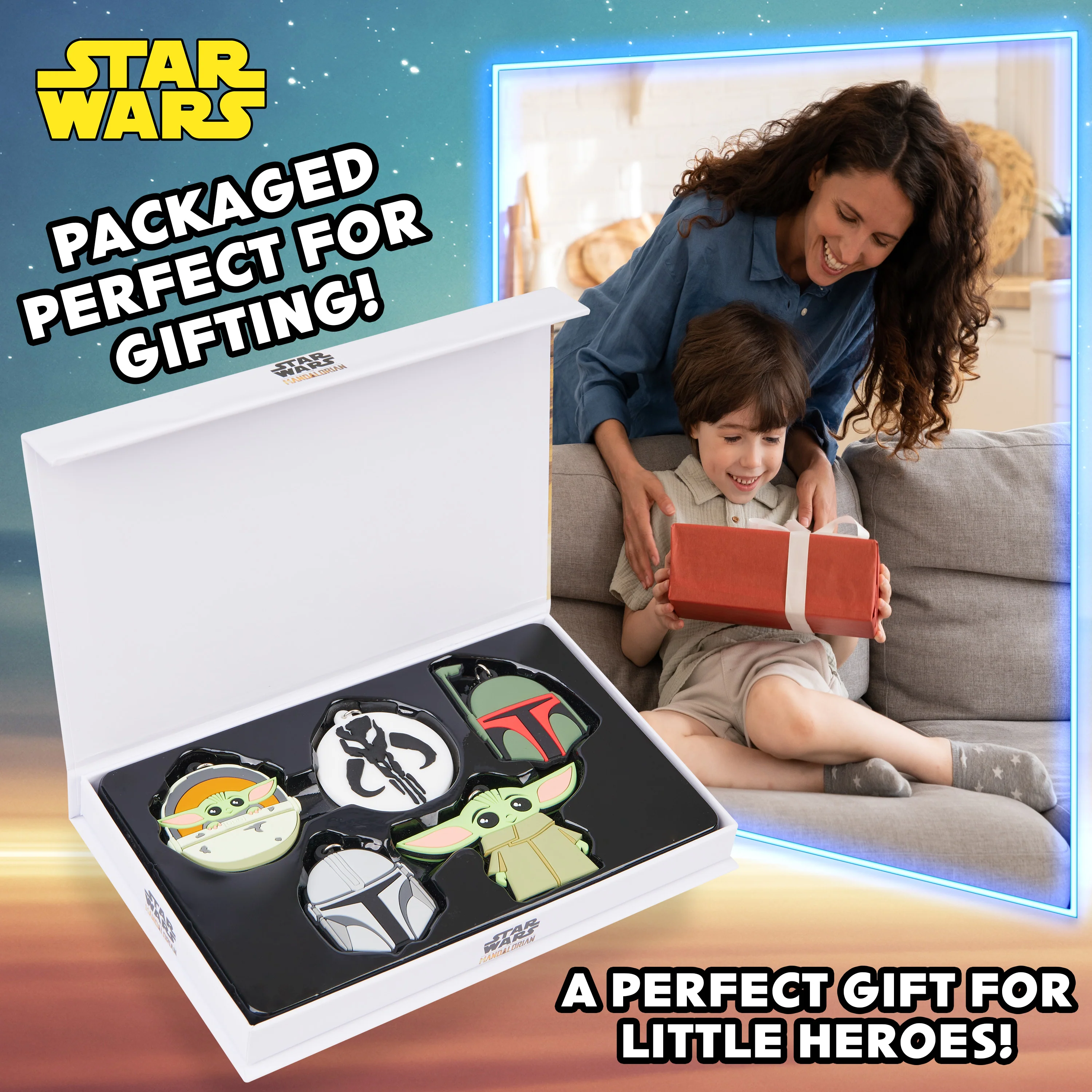 Disney Keyrings for Kids, Mini Figures Set Keychain - Star Wars - Image 5