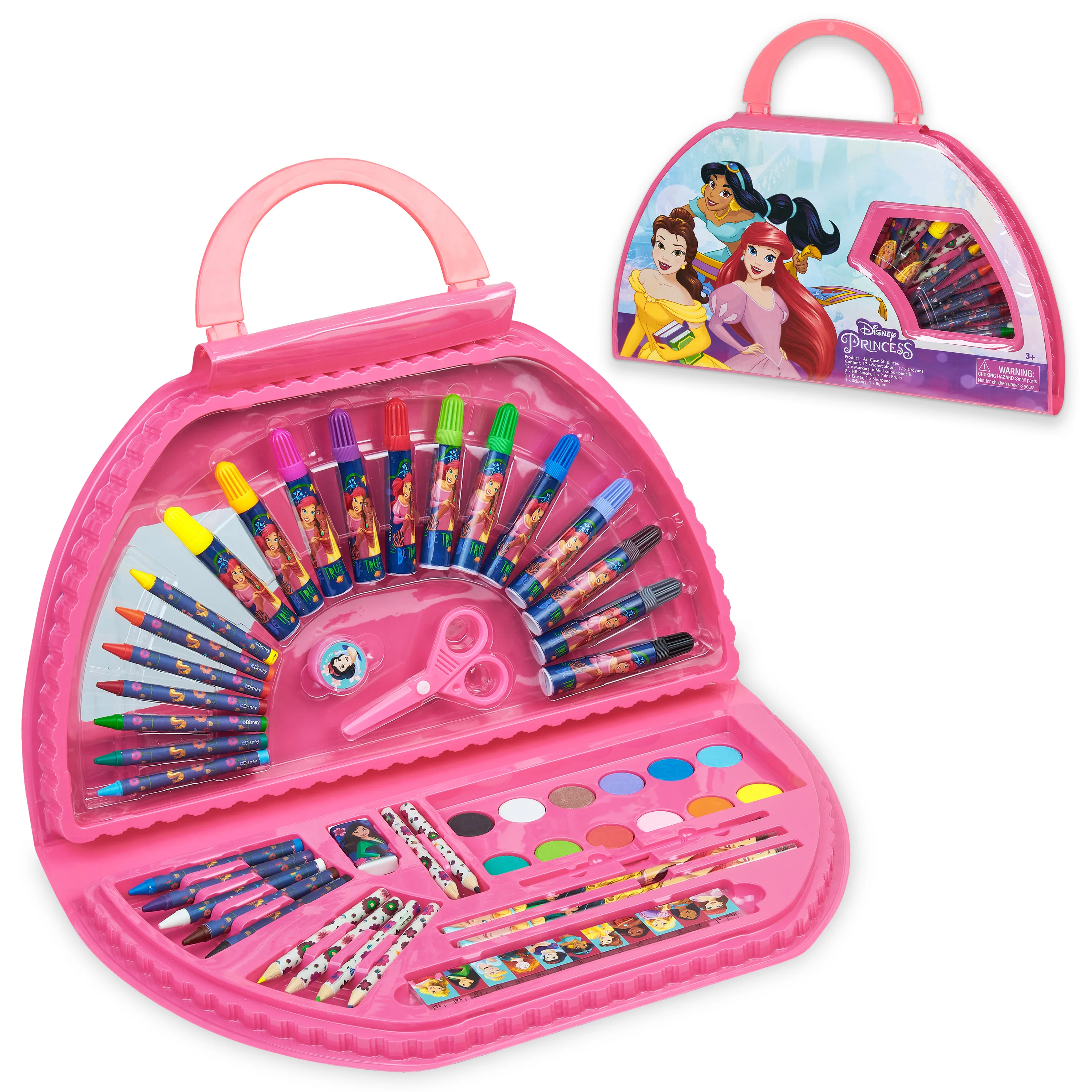 Disney Kids Art Set for Girls 40 Plus Pieces Princess Kids Colouring Sets