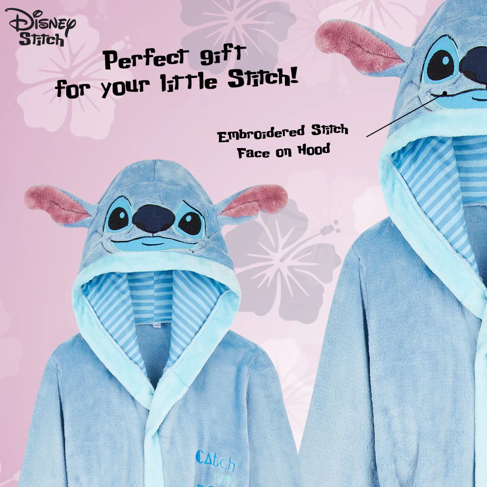 Disney Kids Dressing Gown, Lilo and Stitch, Lion King, Mickey Robe Girls Boys, Gifts - Image 3