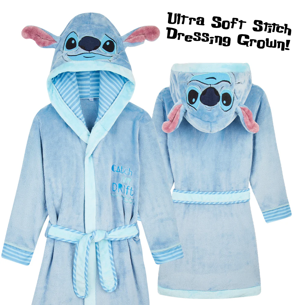 Disney Kids Dressing Gown, Lilo and Stitch, Lion King, Mickey Robe Girls Boys, Gifts - Image 6
