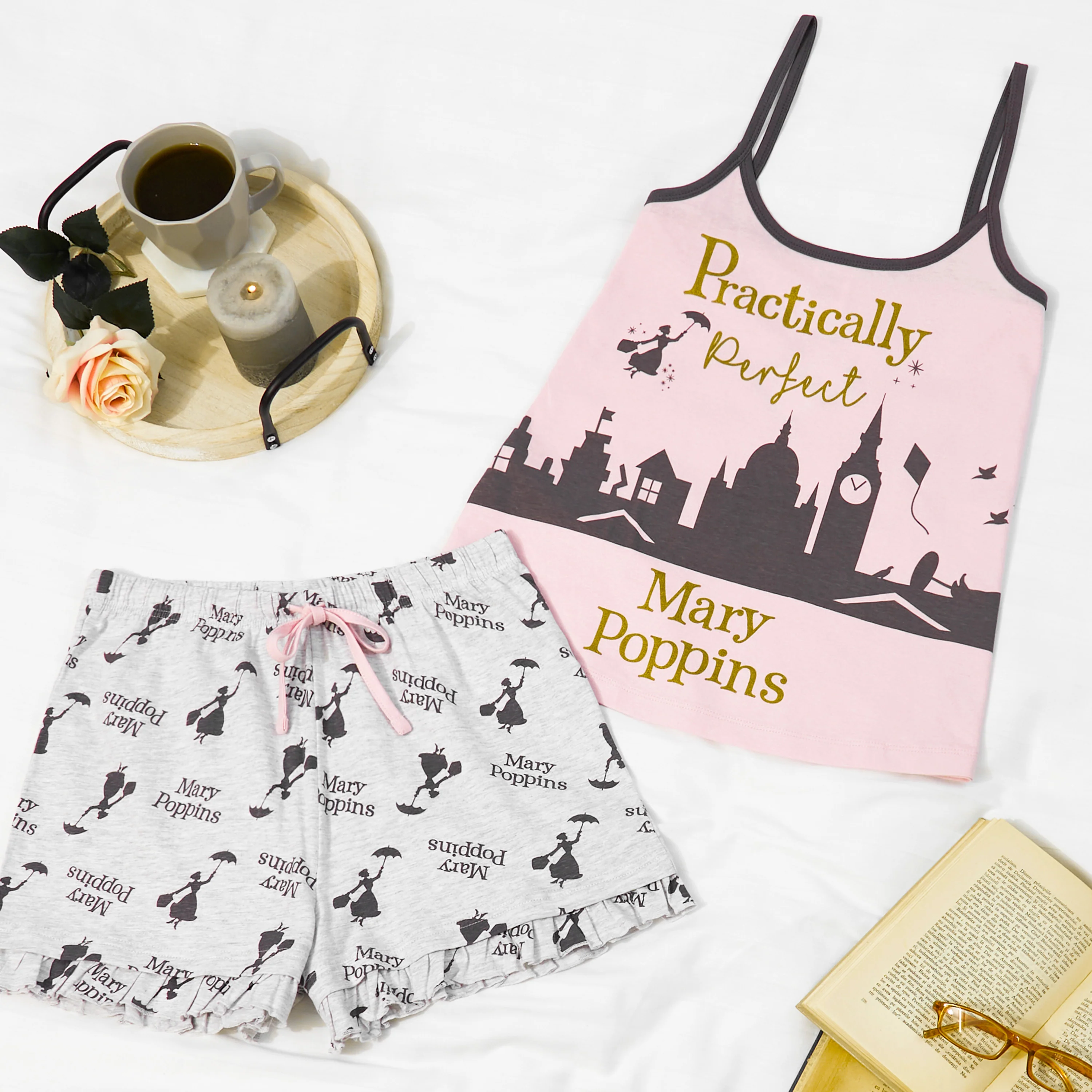Disney Ladies Pyjamas - Shorts Pyjamas for Women - Mary Poppins - Image 2