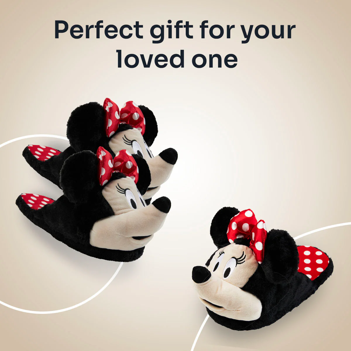 Disney Ladies Slippers, Fluffy Indoor House Shoes - Minnie Mouse - Image 5