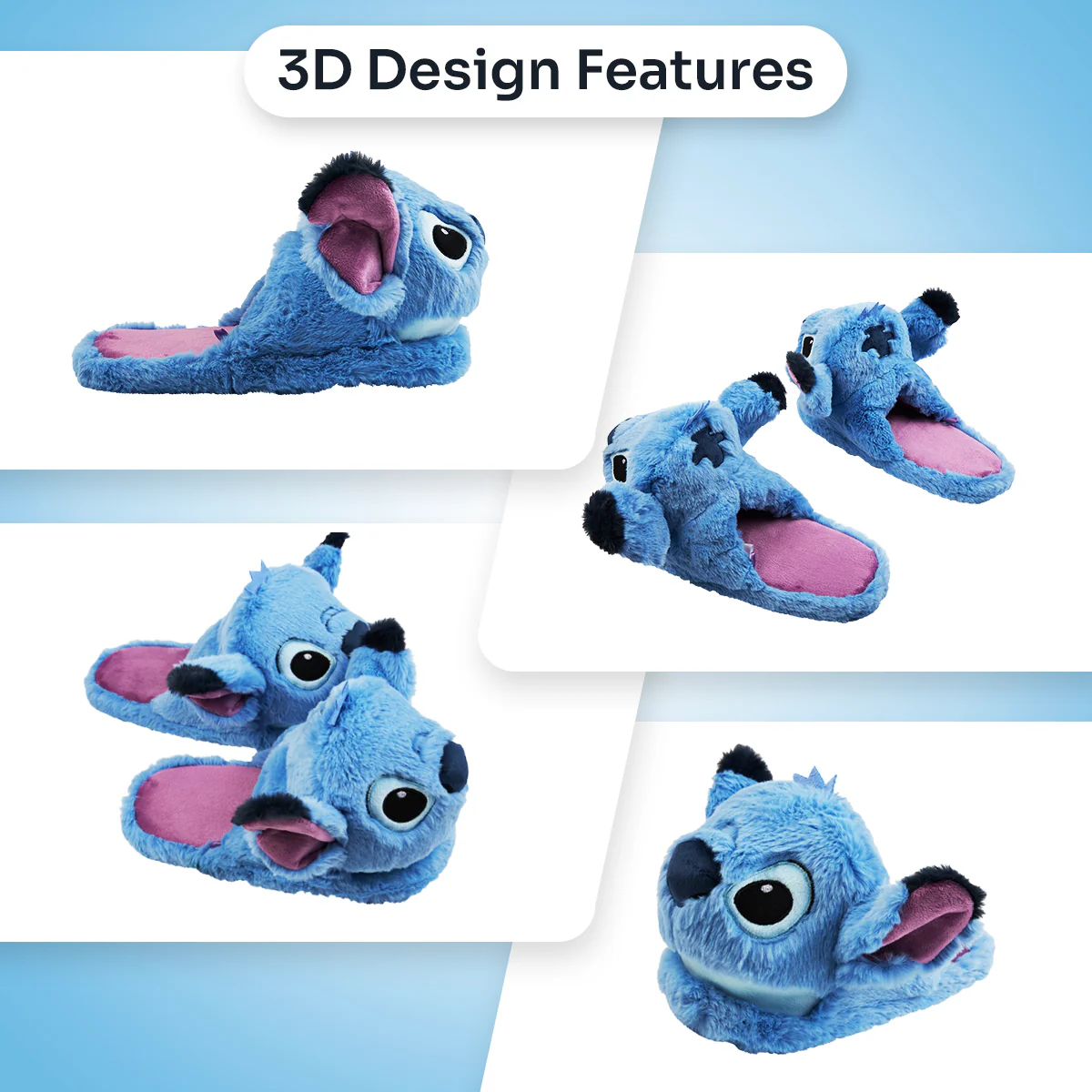 Disney Stitch Ladies Slippers Fluffy Indoor House Shoes Non Slip Minnie Mouse Baby Yoda Slippers Womens Gifts - Image 6