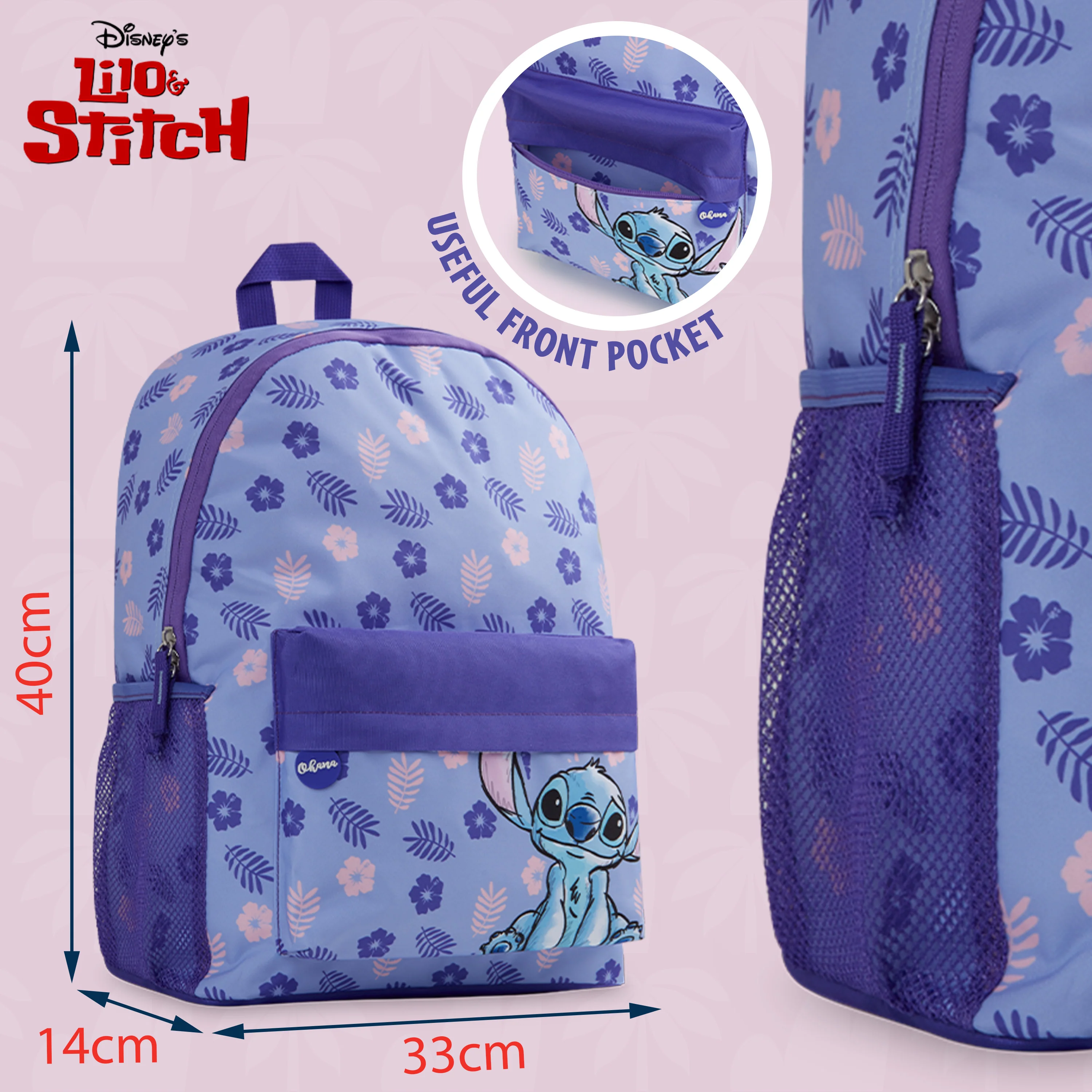 Disney Lilo and Stitch School Bag, Backpacks for Children, for School Travel for Girls - Image 5
