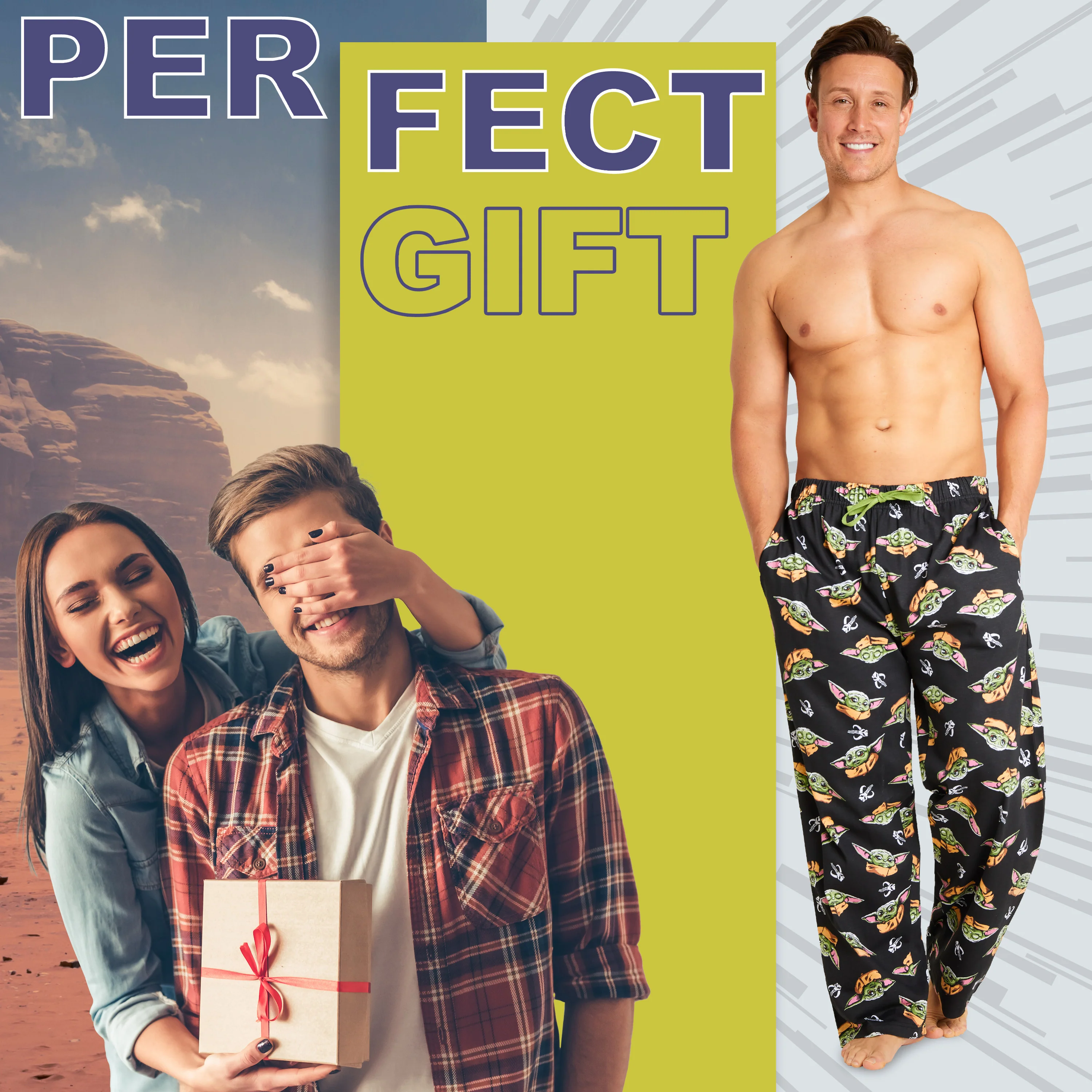 Disney Mandalorian Mens Pyjama Bottoms, Men Pyjama Bootoms - Image 3
