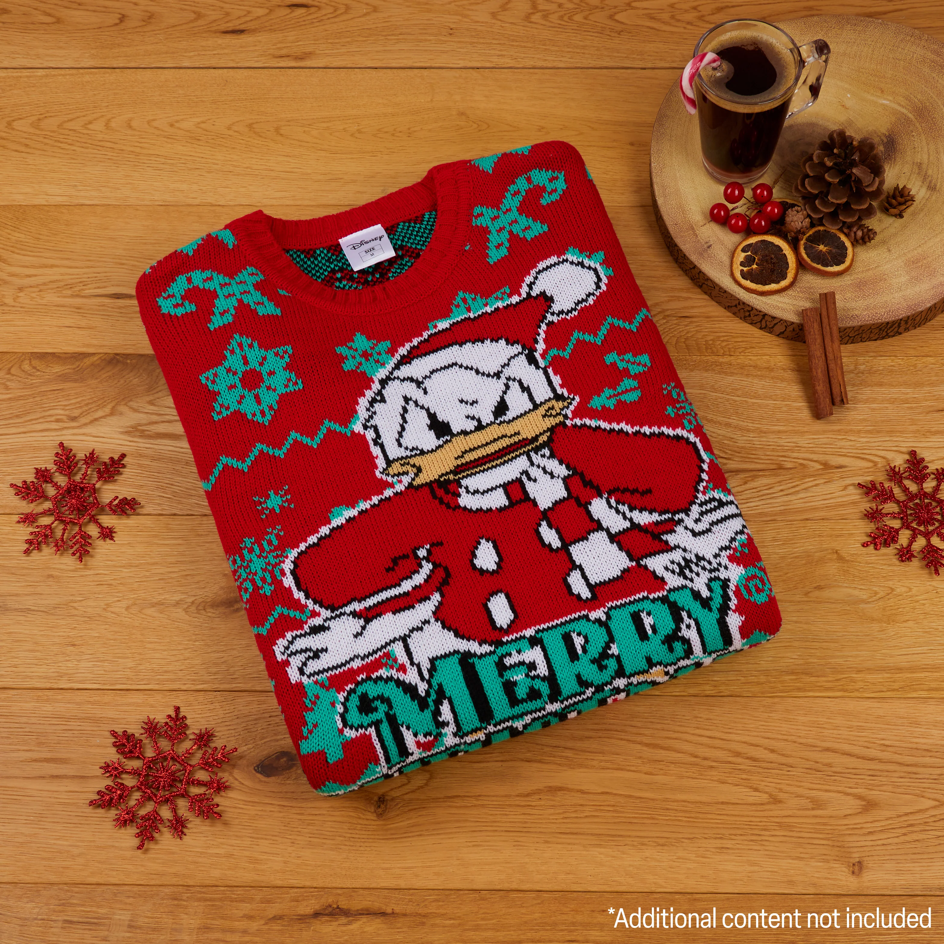 Disney Mens Christmas Jumper Crew Neck with Long Sleeves, Warm Cosy Xmas Jumper - Gifts for Men - Image 2