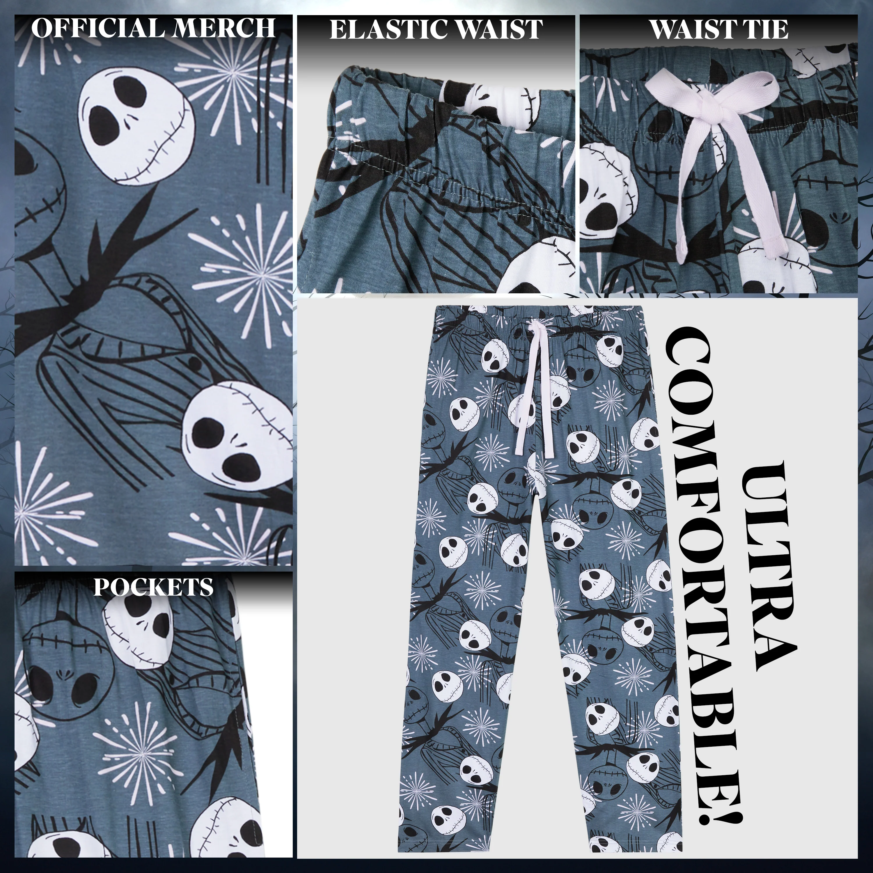 Disney Mens Pyjama Bottoms, Comfy Loungewear PJs with Pockets - Cosy Gifts for Him - Image 4