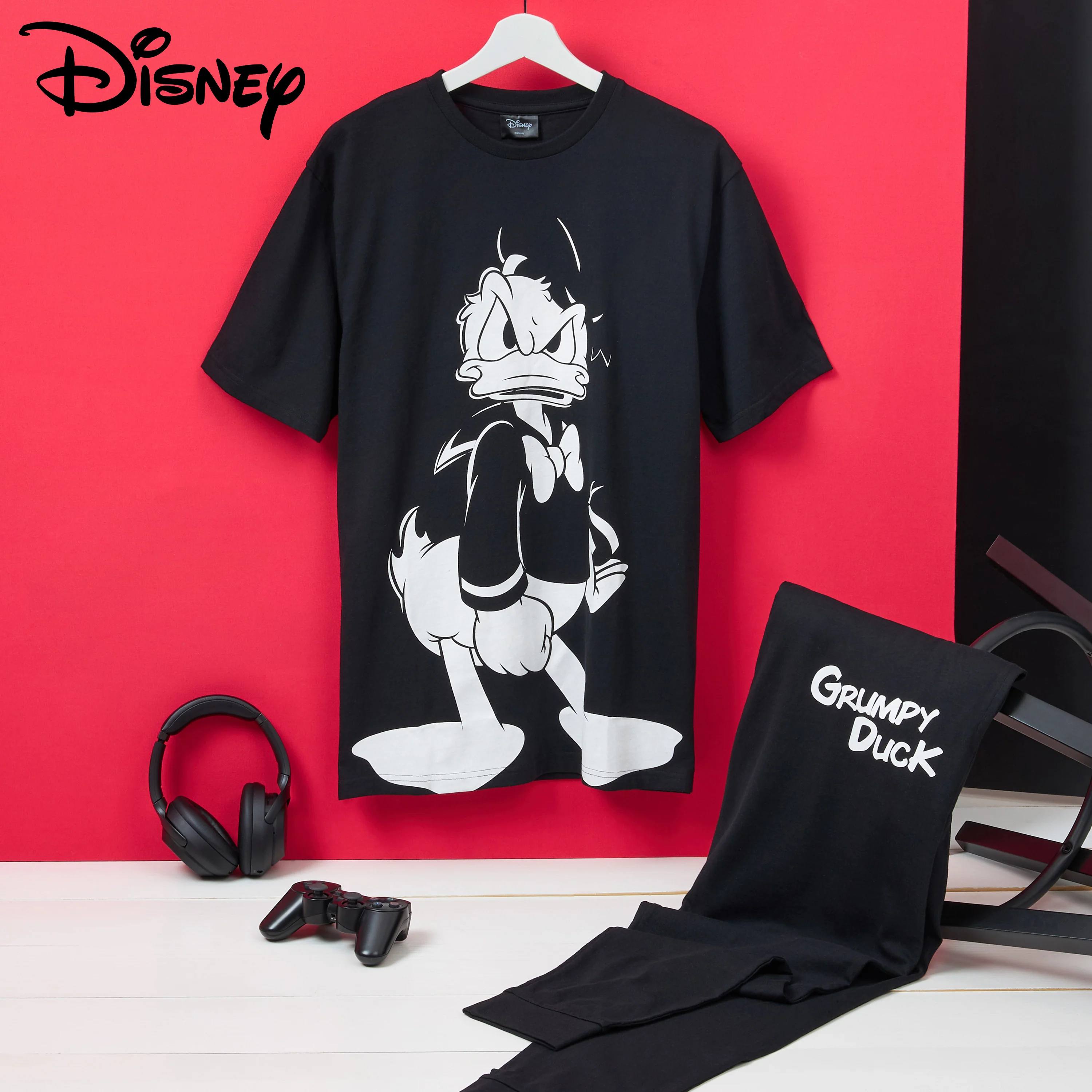 Disney Mens Pyjamas Jack Skellington Donald Duck Grumpy Men's Nightwear Set T-Shirt Long Bottoms PJs M-3XL Loungewear - Image 2