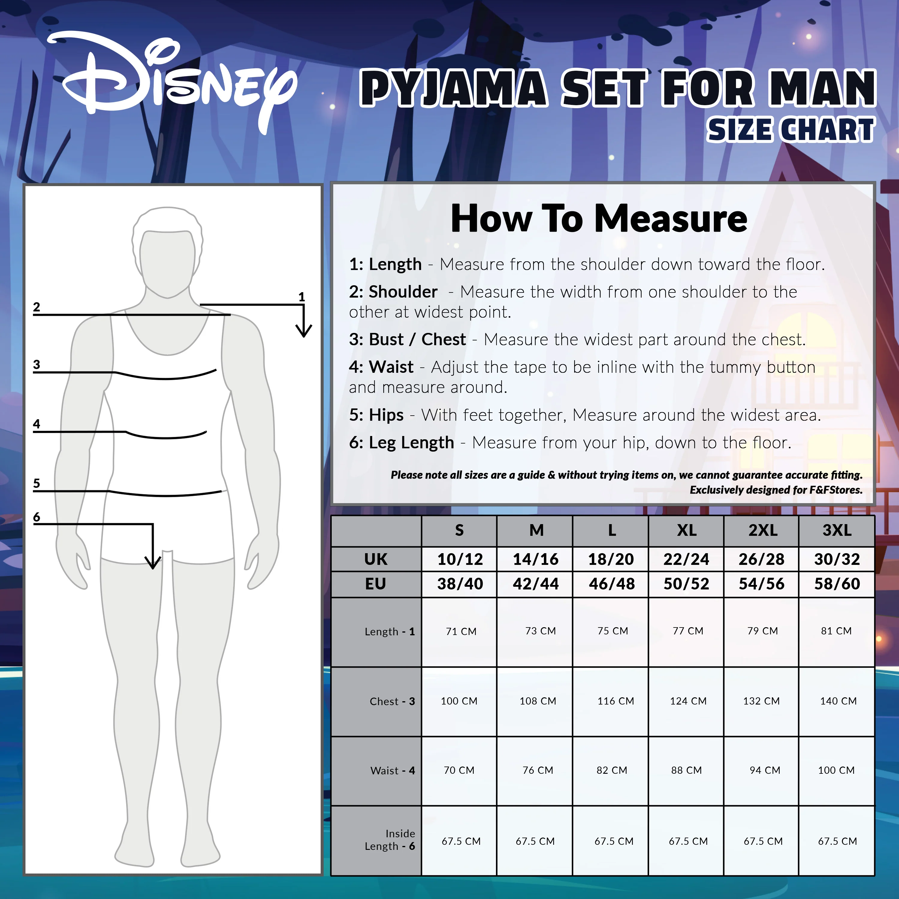 Disney Mens Pyjamas, Nightwear Set T-Shirt & Long Bottoms - Grumpy - Image 6