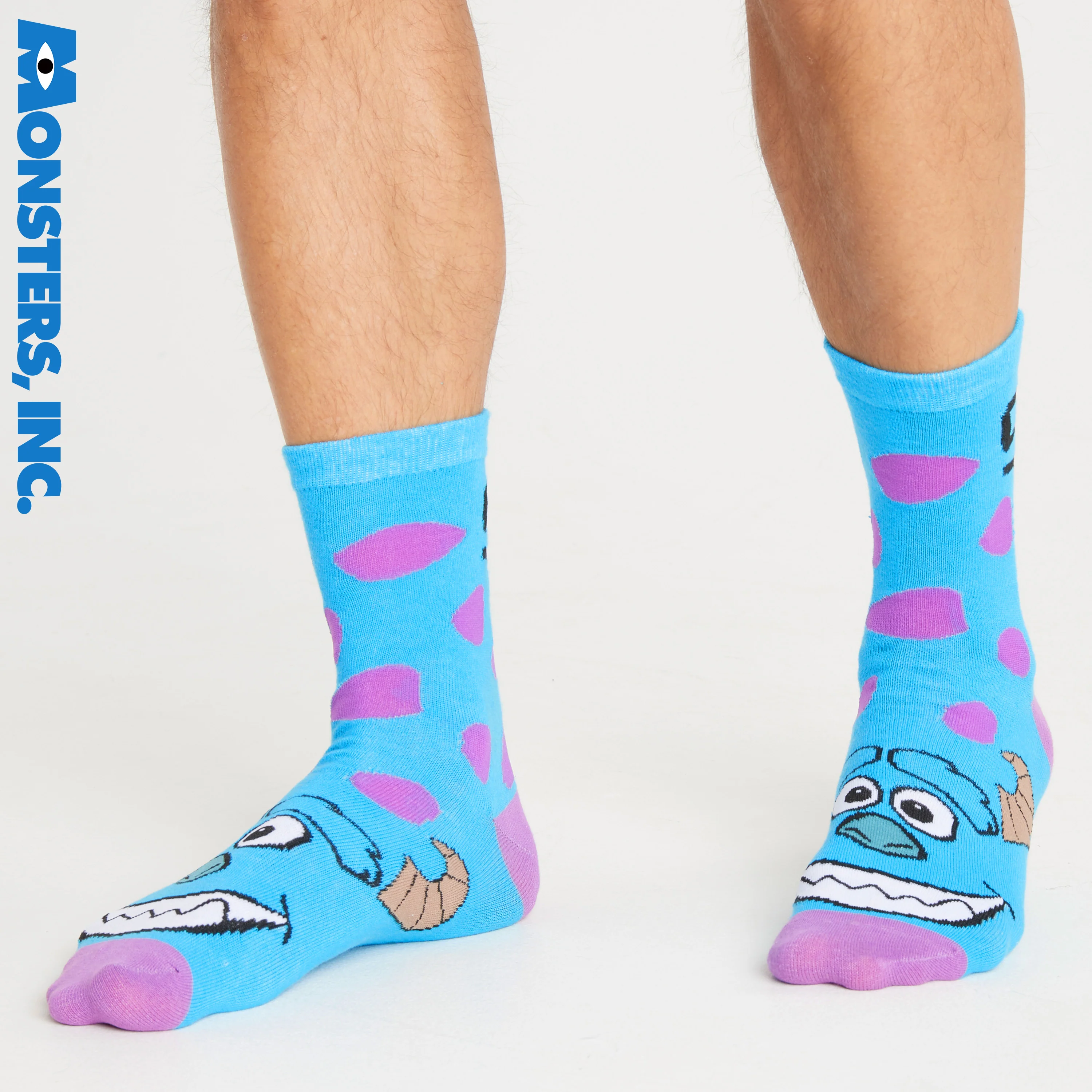 Disney Mens Socks - Pack of 5 Crew Socks for Men - Monsters INC. - Image 3