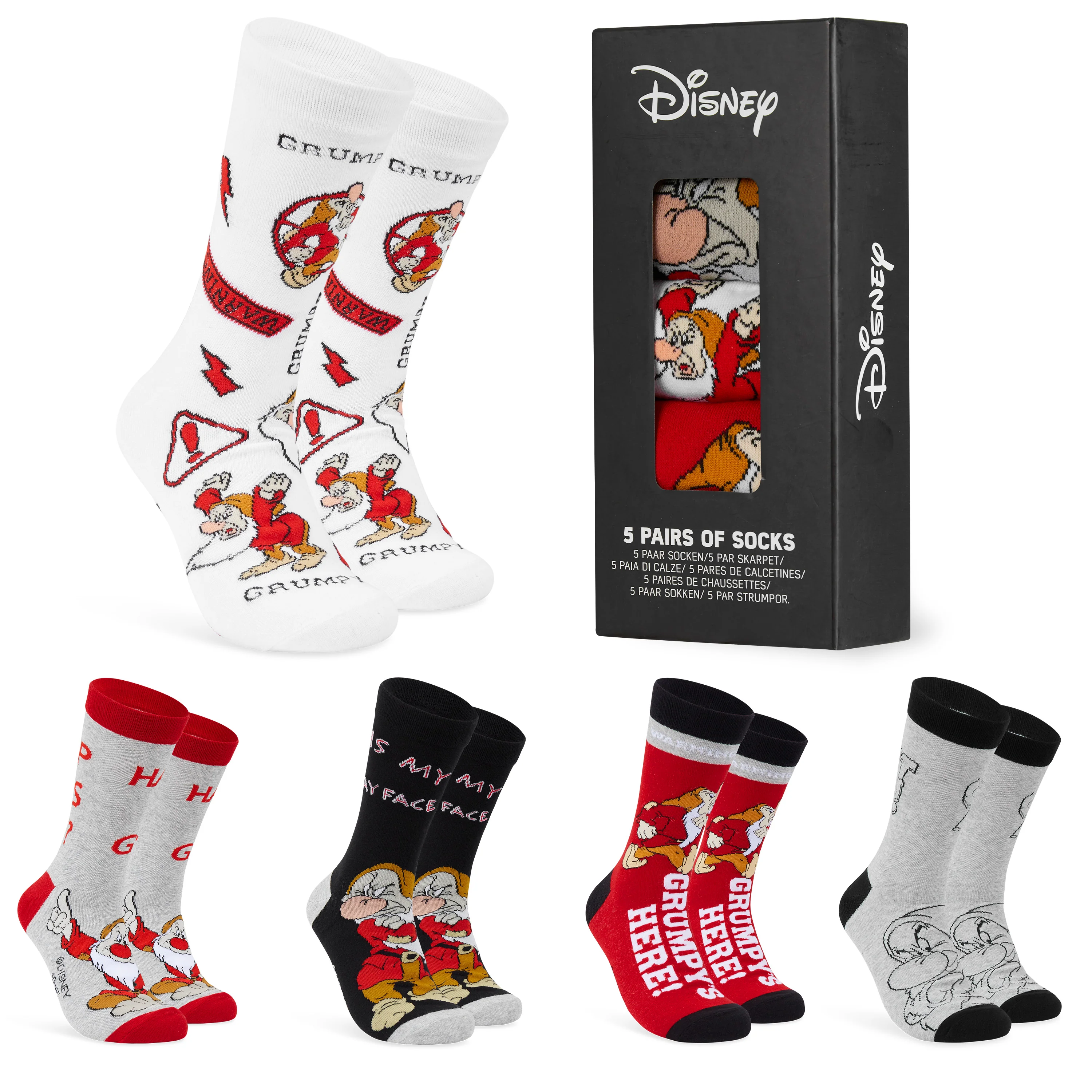 Disney Mens Socks Baby Yoda Crew Socks 5 Pack Star Wars Ankle Socks Size 6.5-9.5 Mickey Mouse Soft Breathable Work Socks Boba Fett Star Wars Gifts for Men