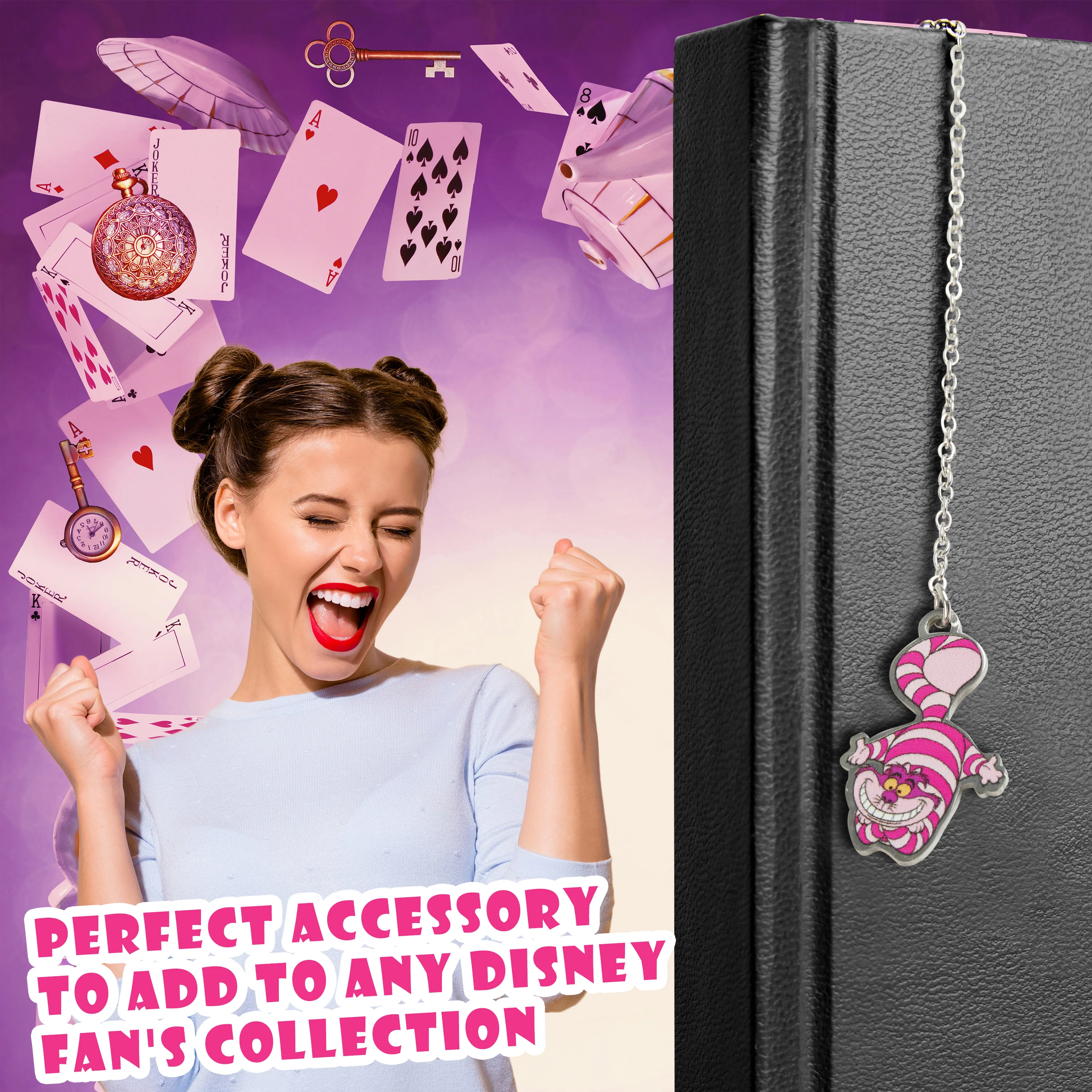 Disney Metal Bookmarks for Women, Inspirational Quote & Charm - Gifts for Her - Image 3