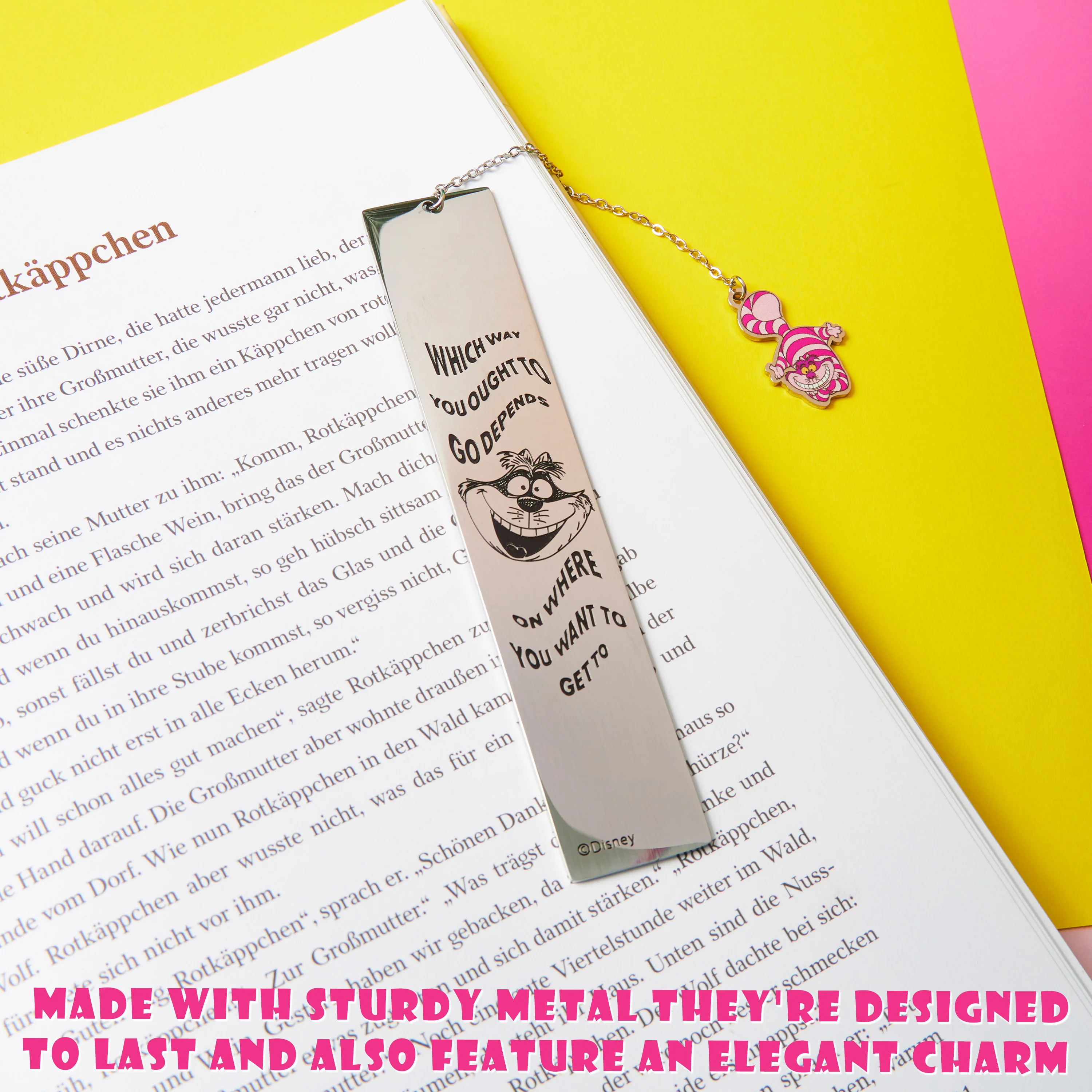 Disney Metal Bookmarks for Women, Inspirational Quote & Charm - Gifts for Her - Image 5