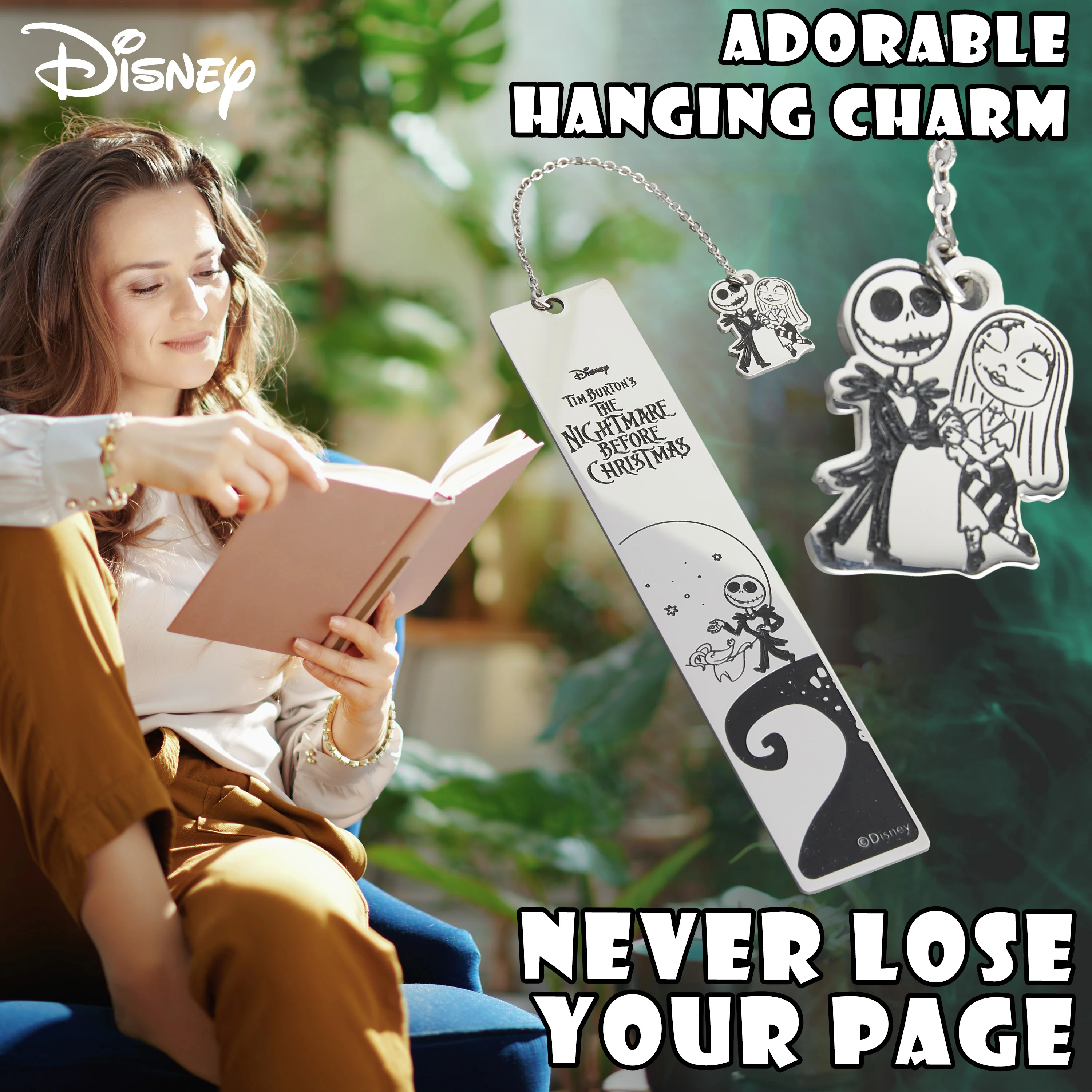 Disney Metal Bookmarks with Gift Box Metal Bookmark with Inspirational Quote and Charm - Image 4