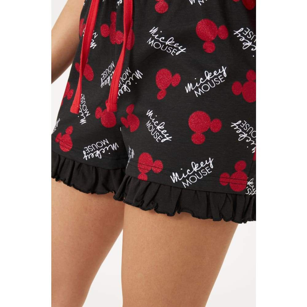 Disney Mickey Mouse Lounge Wear Womens Set, 100% Cotton Pyjamas - Image 4