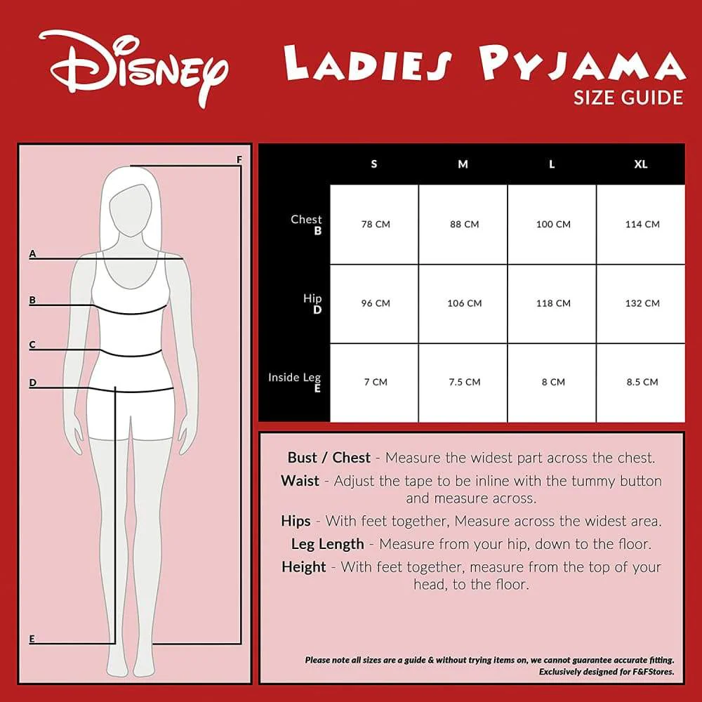 Disney Mickey Mouse Lounge Wear Womens Set, 100% Cotton Pyjamas - Image 7