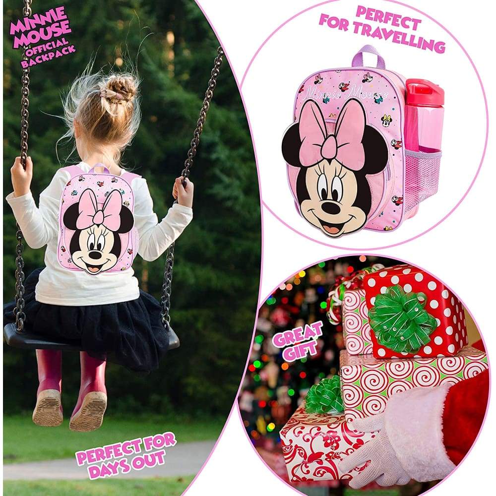 Disney Minnie Mouse Backpack for Girls - Pink Minnie Mouse - Image 4