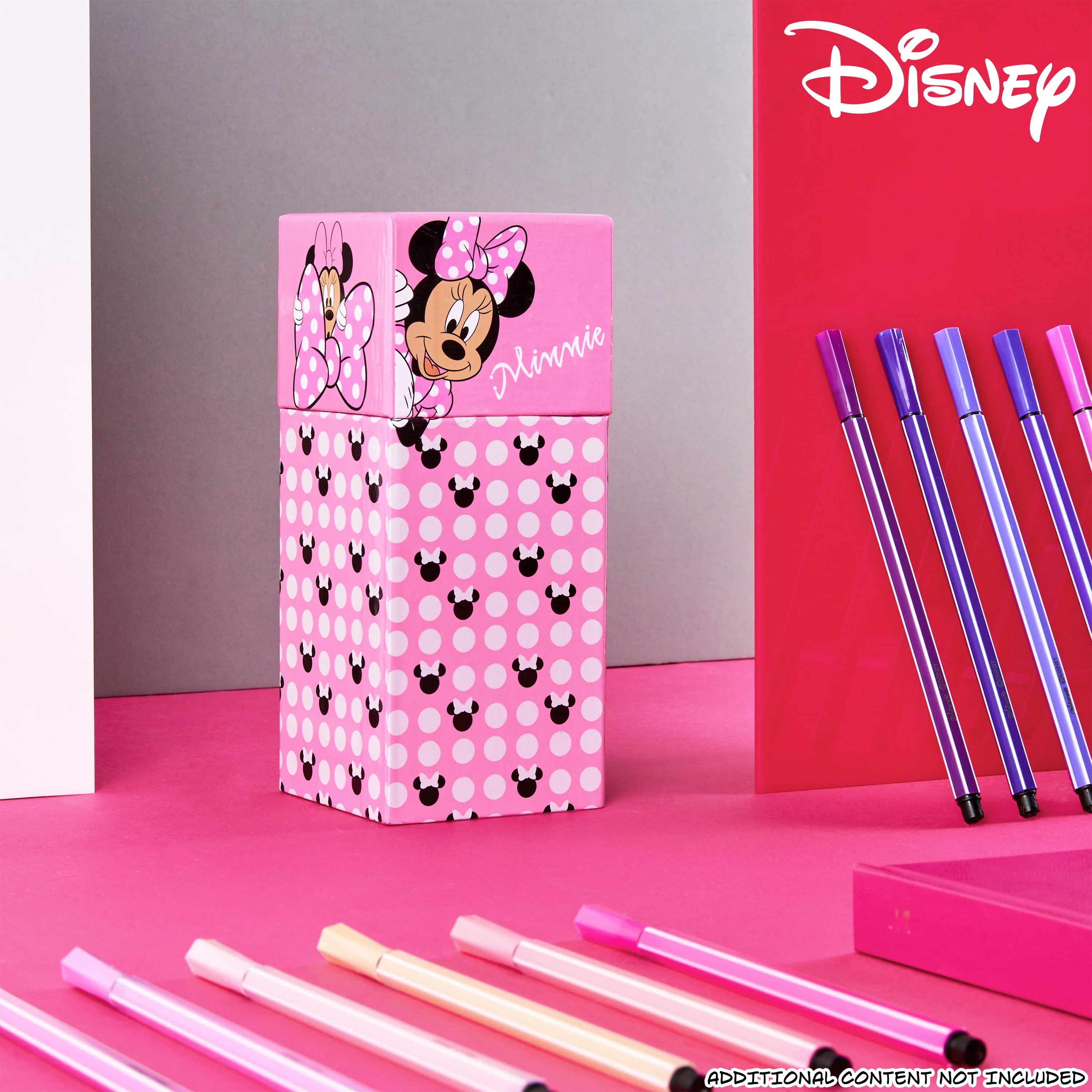 Disney Minnie Mouse Colouring Pens for Kids 60 Pcs, Felt Tip Pens - Girls Gifts (Pink) - Image 2
