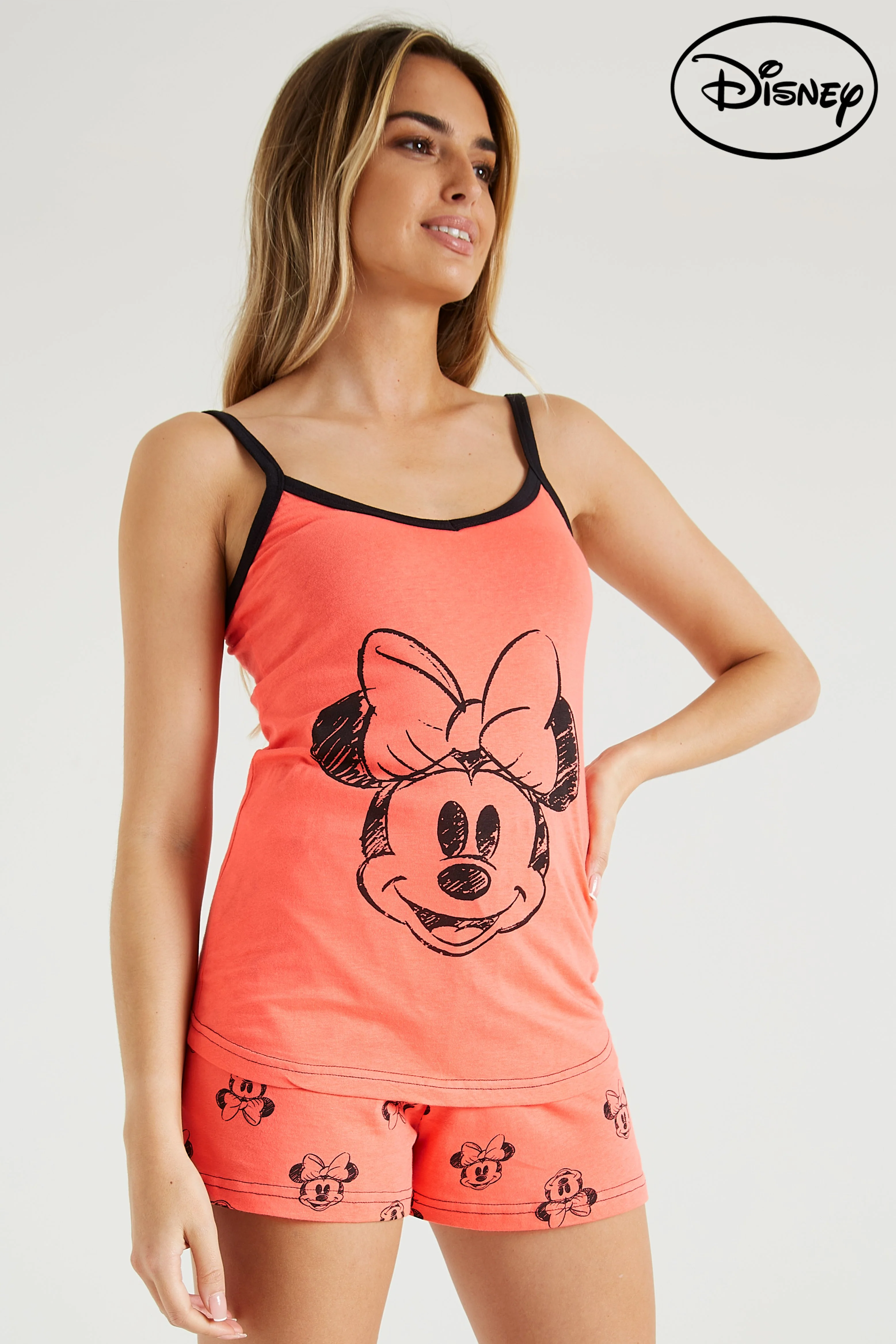 Disney Minnie Mouse Shorts Pyjamas Set for Women & Teenage Girls - Image 3