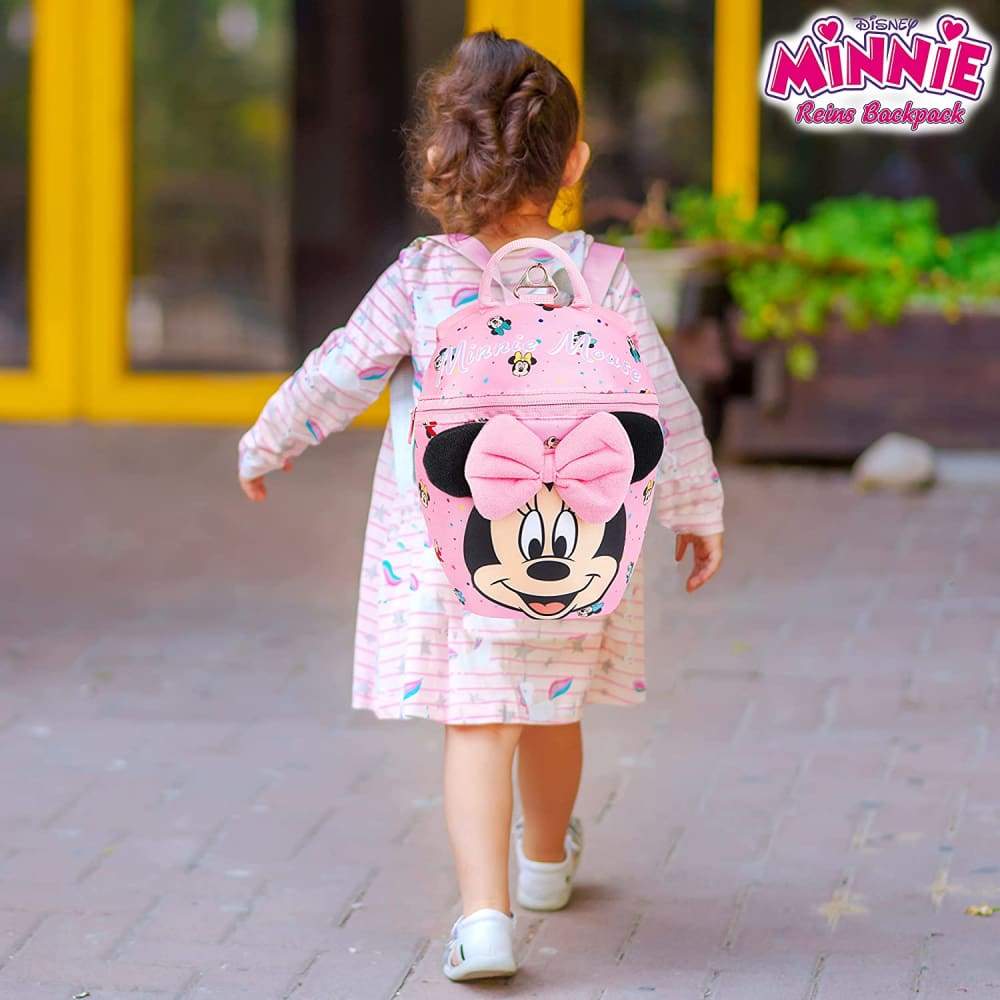 Disney Toddler Backpack with Reins, Minnie Mouse Backpack Reins for Kids, Child Harness Toddler Reins 1-4 Years - Image 7