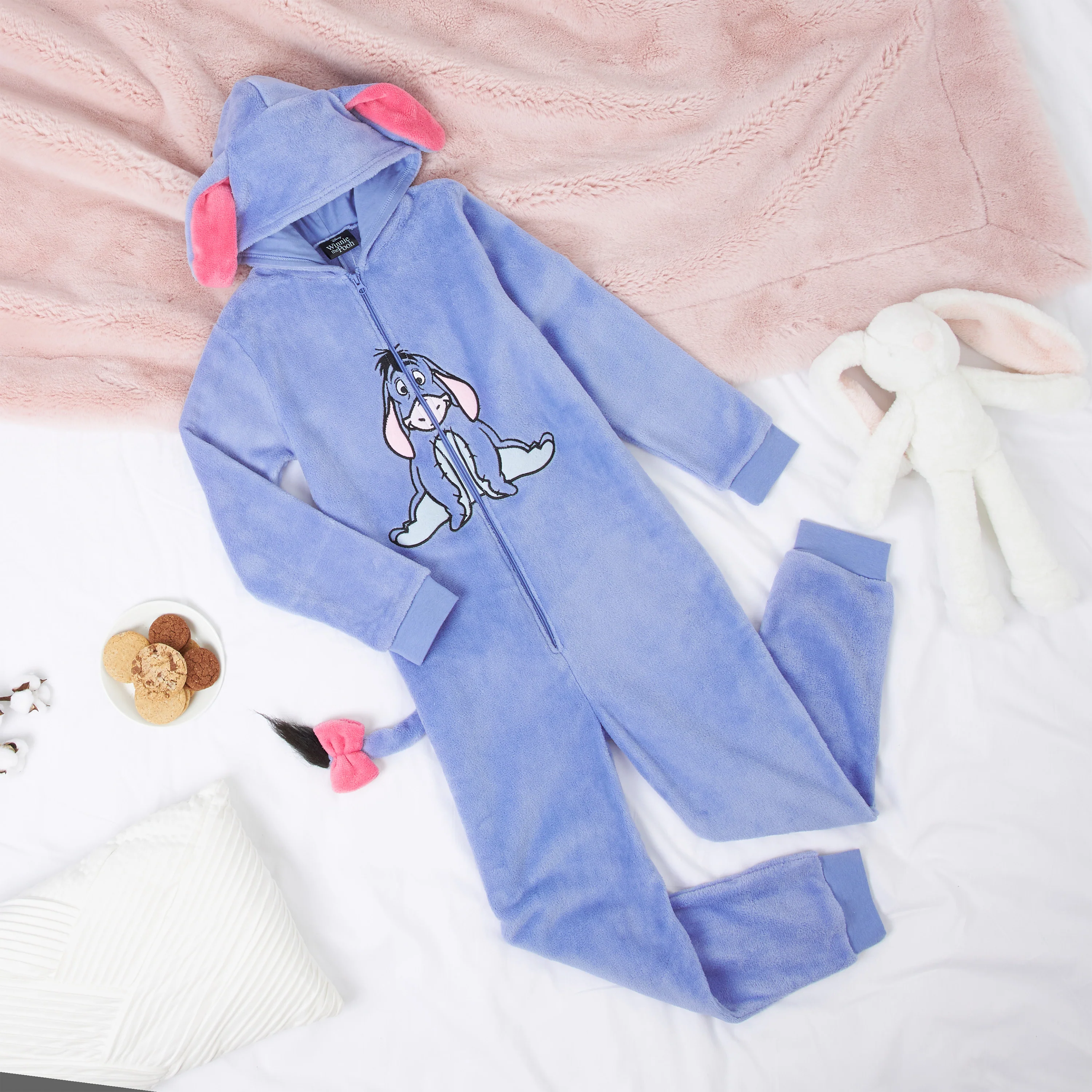Disney Onesie for Kids, Boys Girls Fleece Pyjamas Eeyore Gifts - Image 2