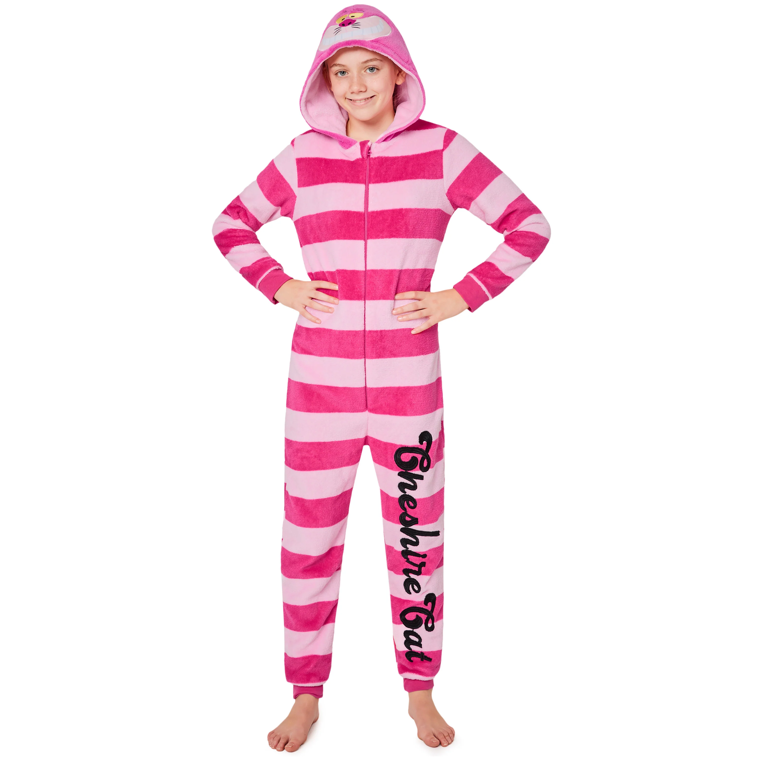 Disney Onesie for Kids - Fleece Onesie for Kids - Alice in Wonderland The Cheshire Cat