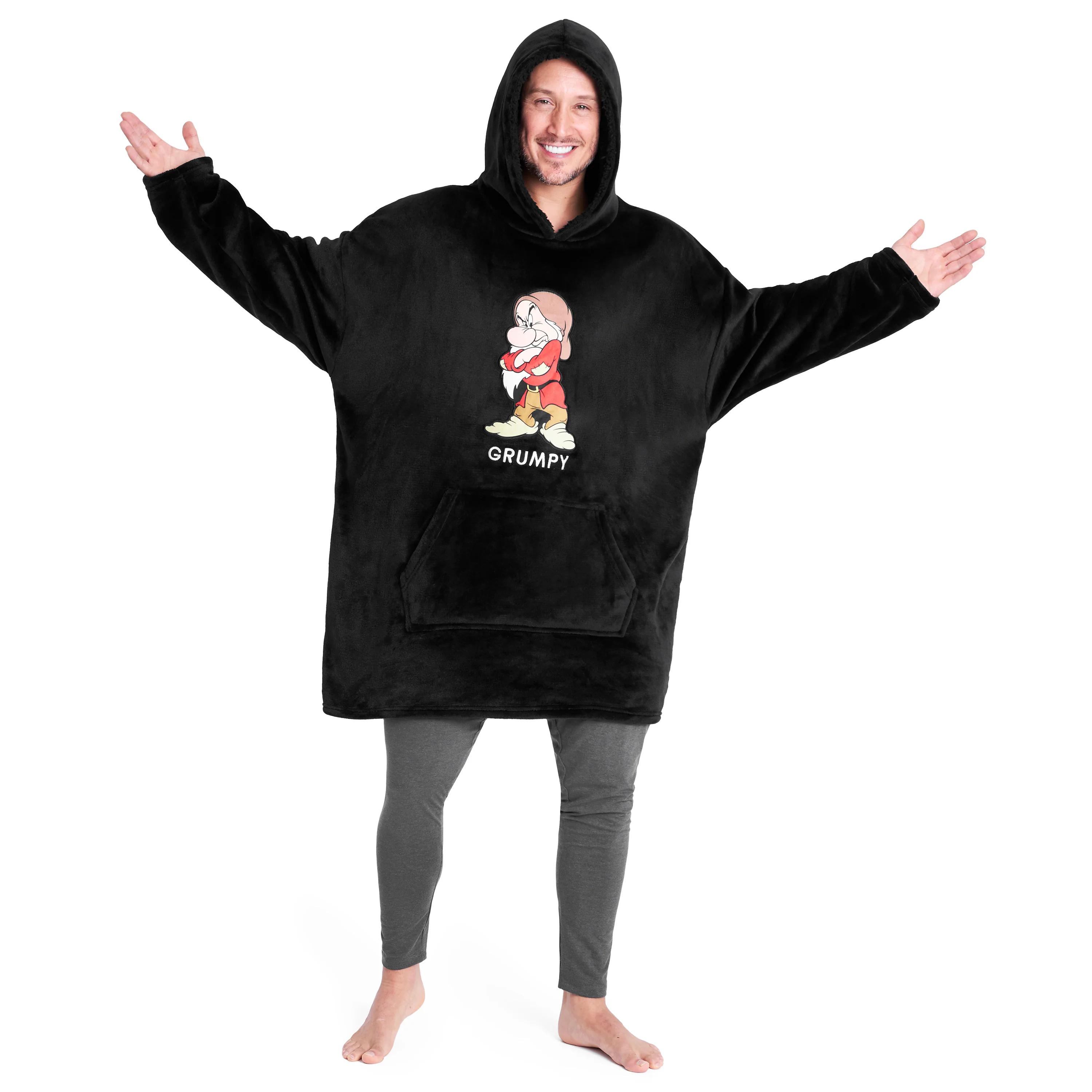Disney Oversized Hoodie Blanket for Men - Grumpy