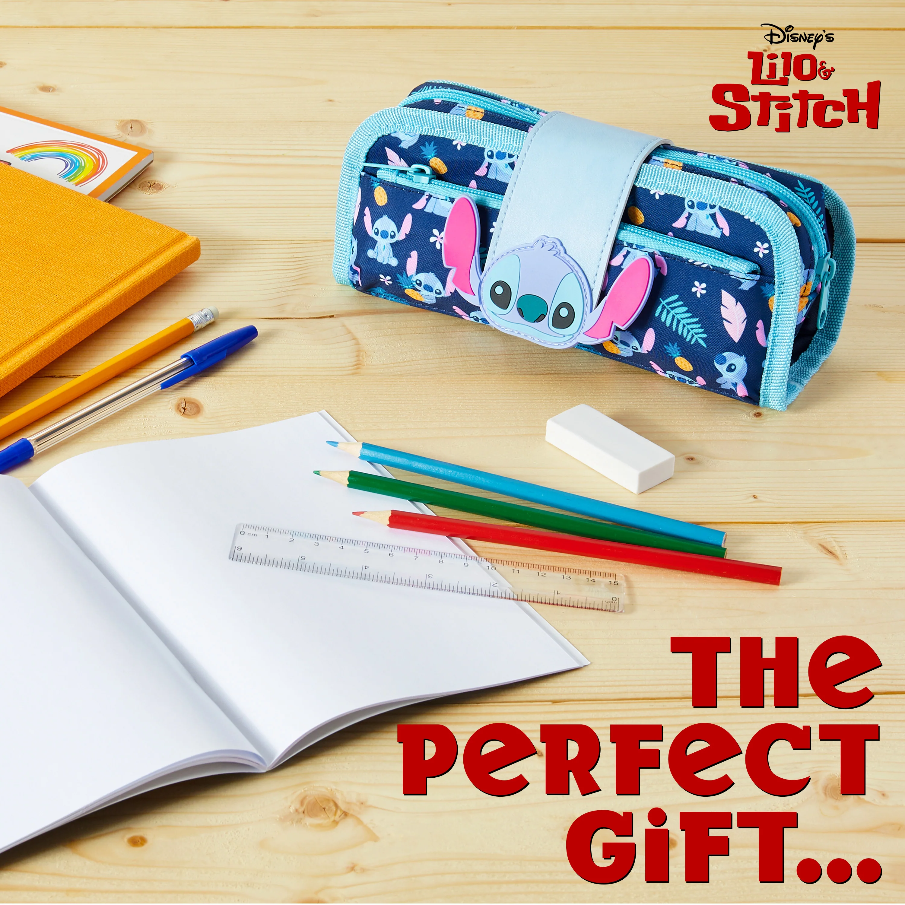 Disney Pencil Case for Girls Stitch Pencil Cases for Kids with Stationery - Image 2