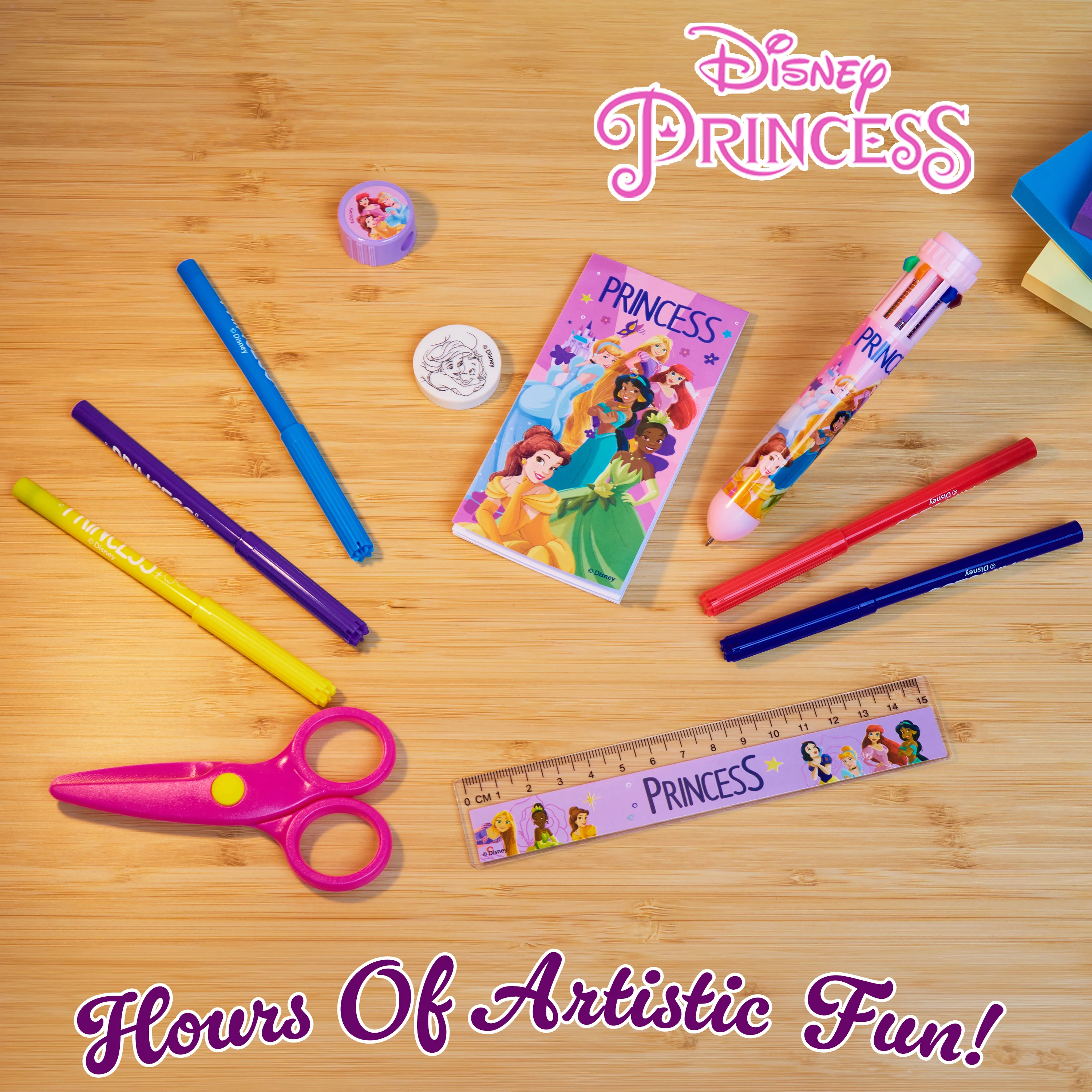 Disney Princess Kids Pencil Case with Cute Stationery Included - Image 5