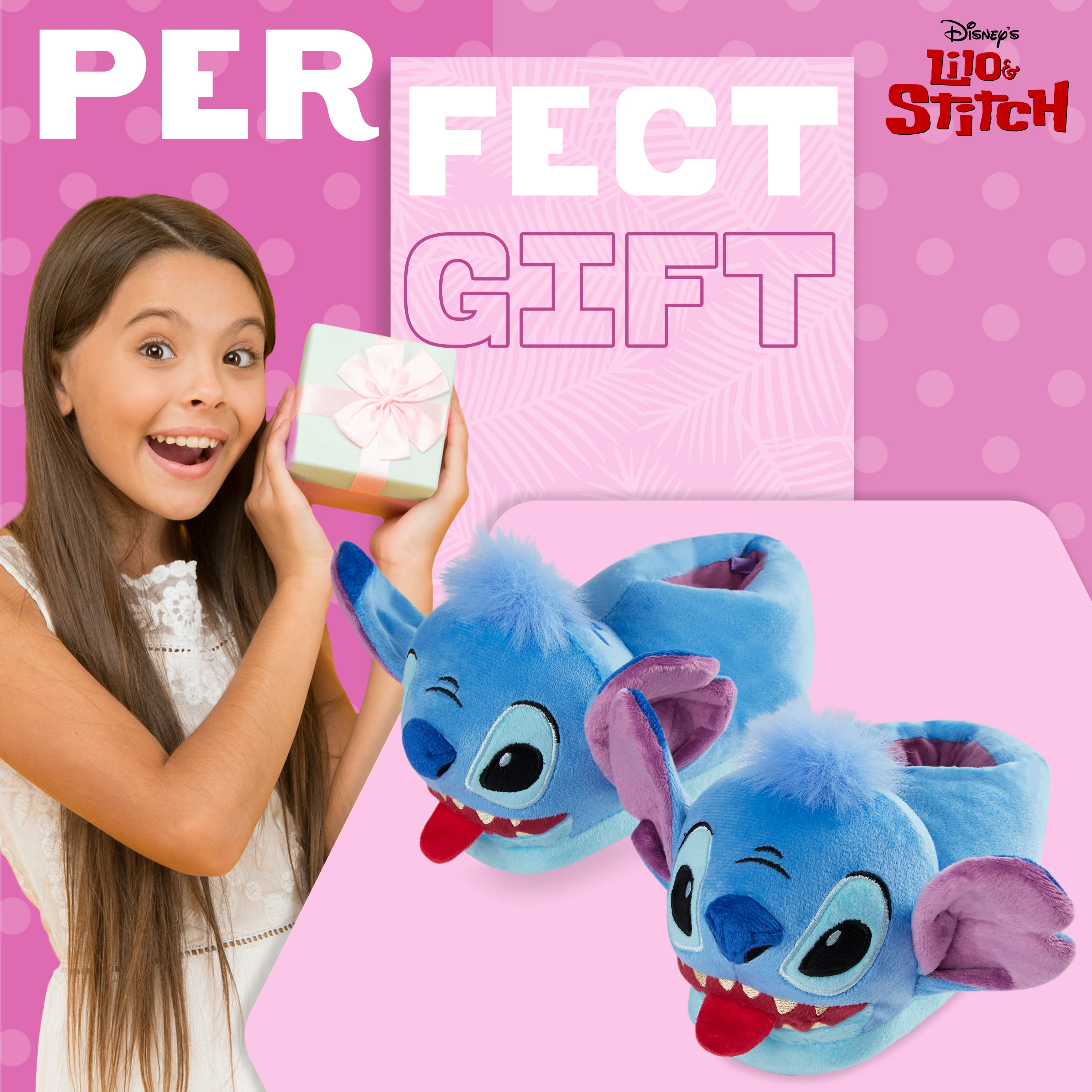 Disney Stitch Slippers Kids - 3D Fluffy Baby Yoda Children Warm Slippers Size 11-2 - Image 3