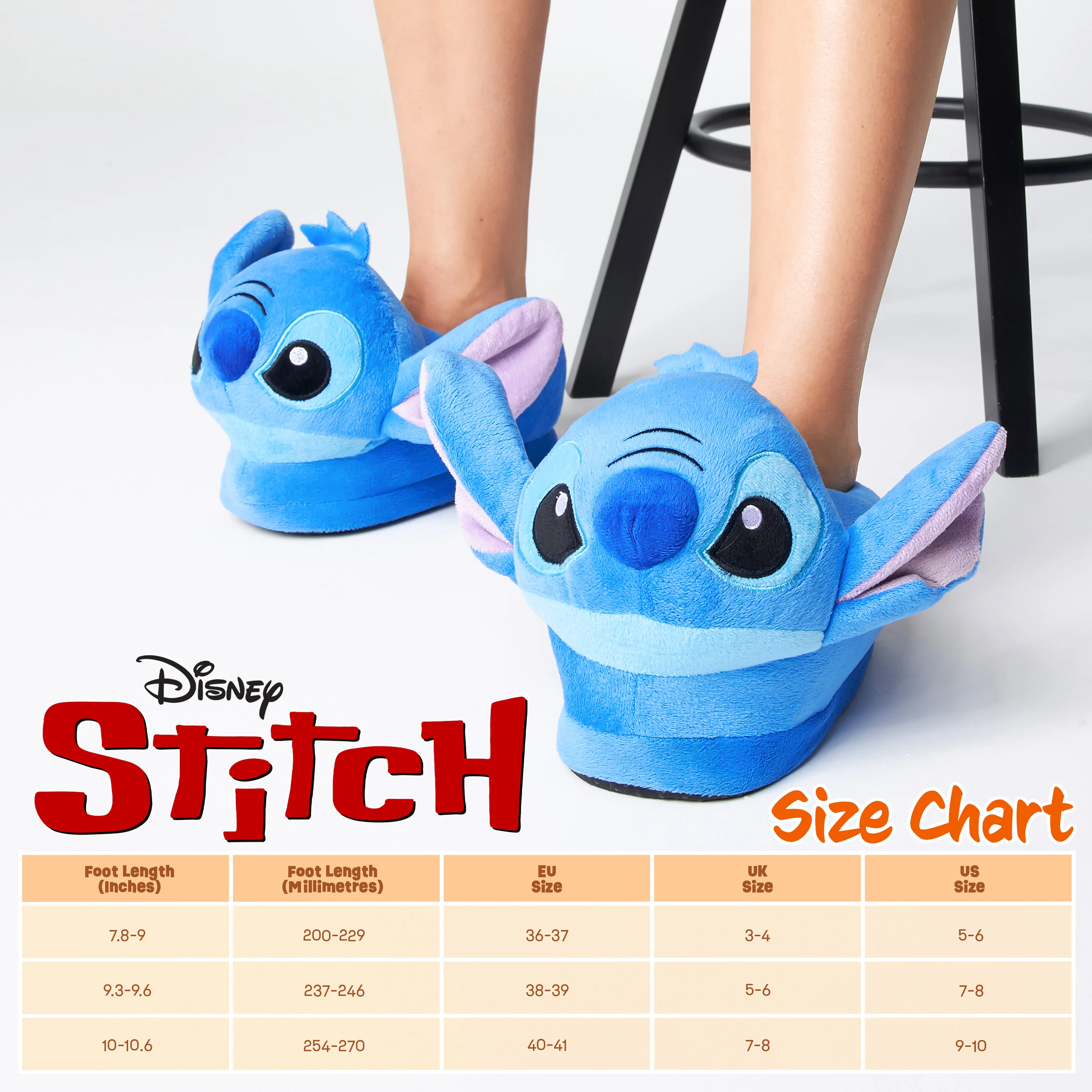 Disney Slippers Women, Plush Ladies Slippers, Stitch - Image 7