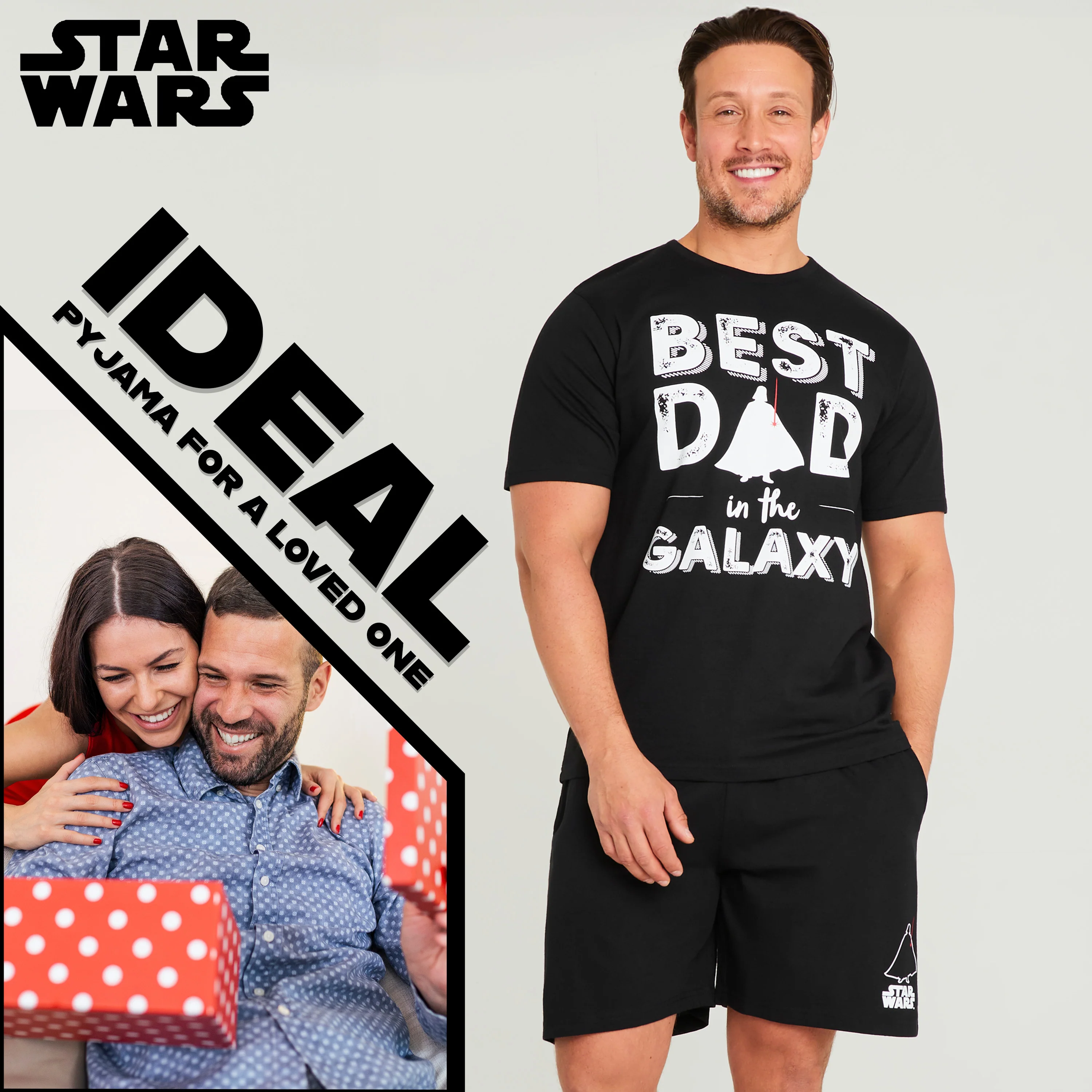 Disney Star Wars Mens Short Pyjamas Set, Comfy Loungewear - Dad Gifts - Image 3