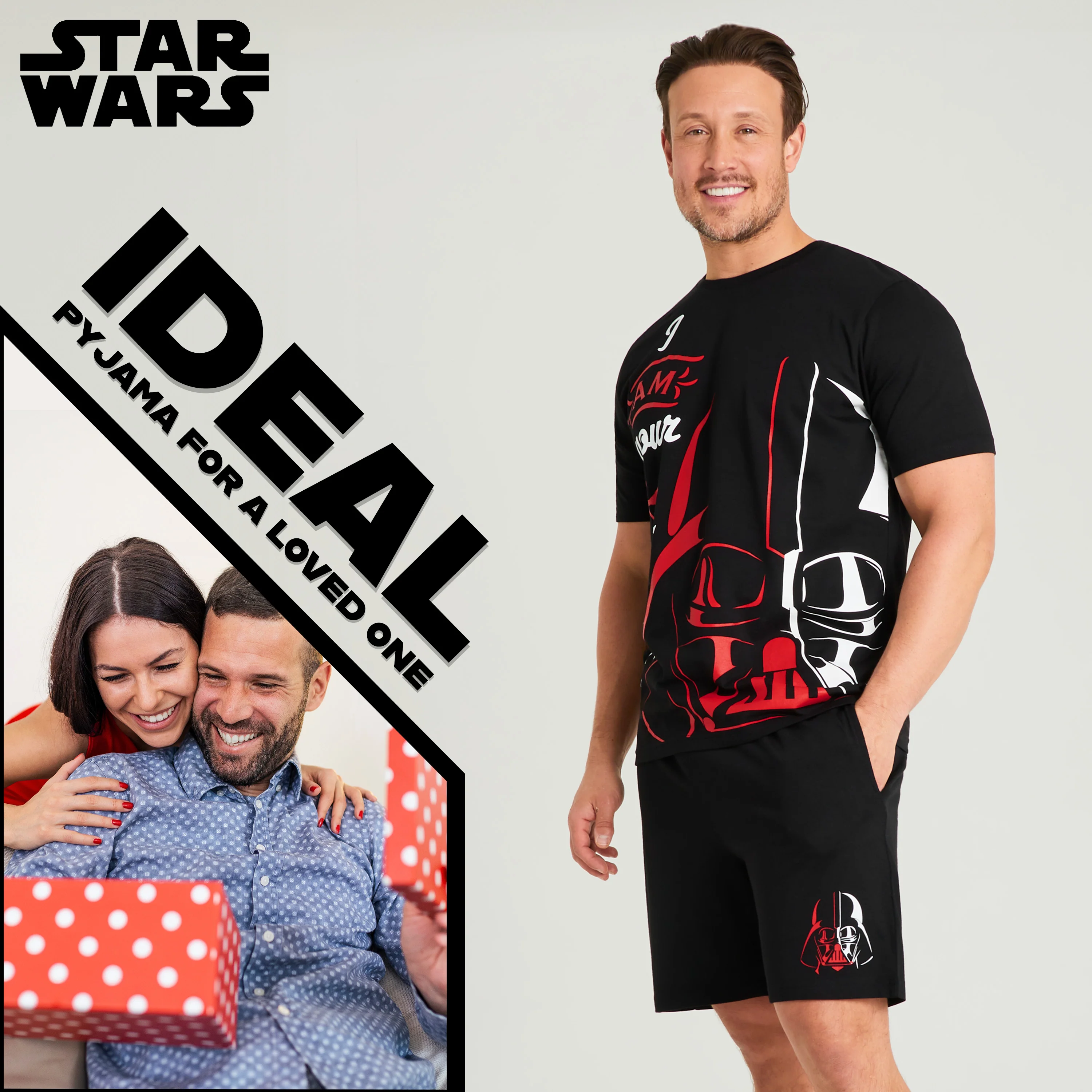 Disney Star Wars Mens Short Pyjamas Set, Comfy Loungewear - Dad Gifts - Image 3