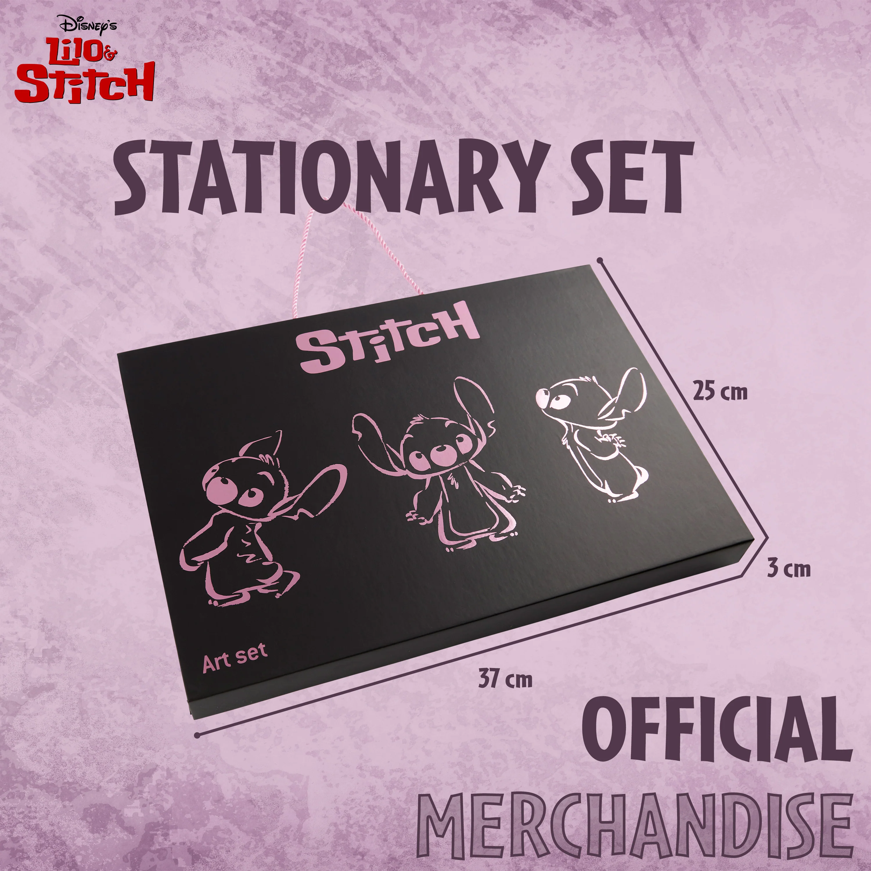 Disney Stitch Stationery Supplies Set Notebook Pencil Case & Ballpoint Pens or Notepad Colouring Pencils & Accessories for School Office (Black) - Image 7