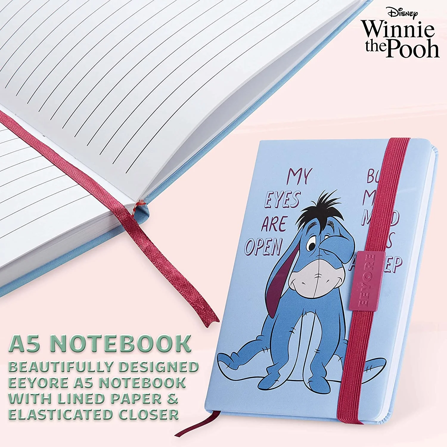 Disney Stationery Set - Eeyore Notebook, Pens & Pencil Case Set - Image 5