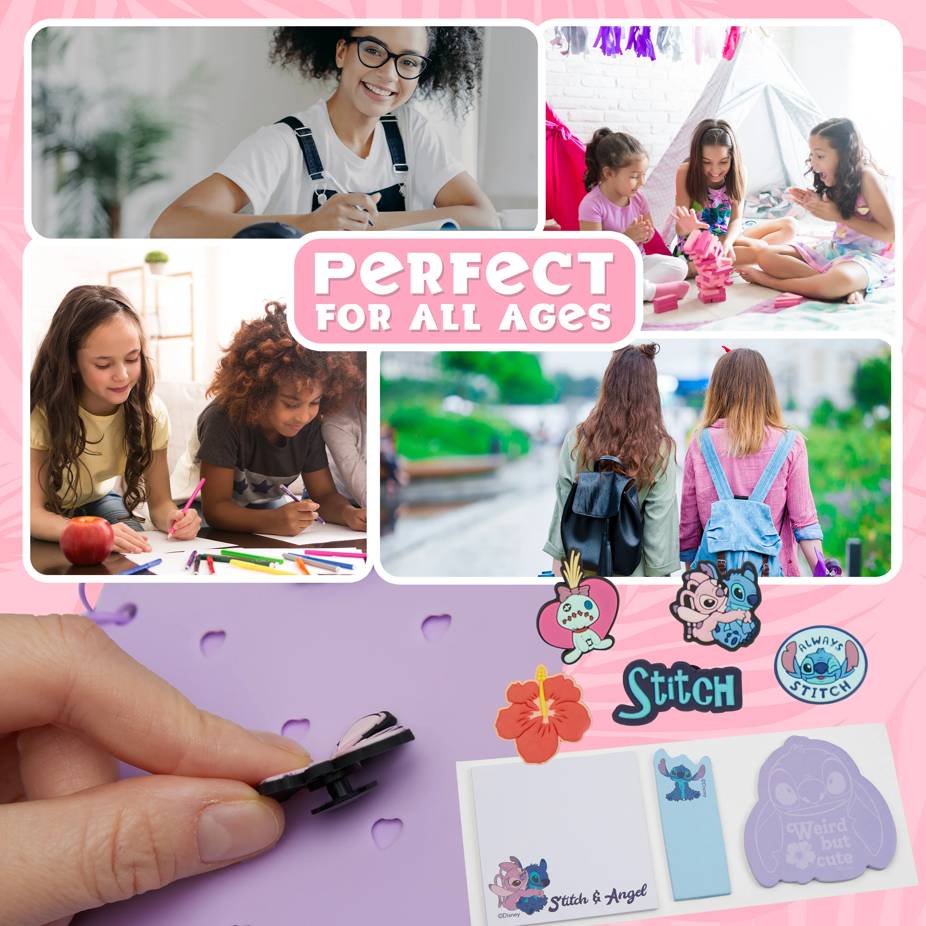 Disney Stitch A5 Diary and Stationery Set with Customisable Character Pins - Image 5