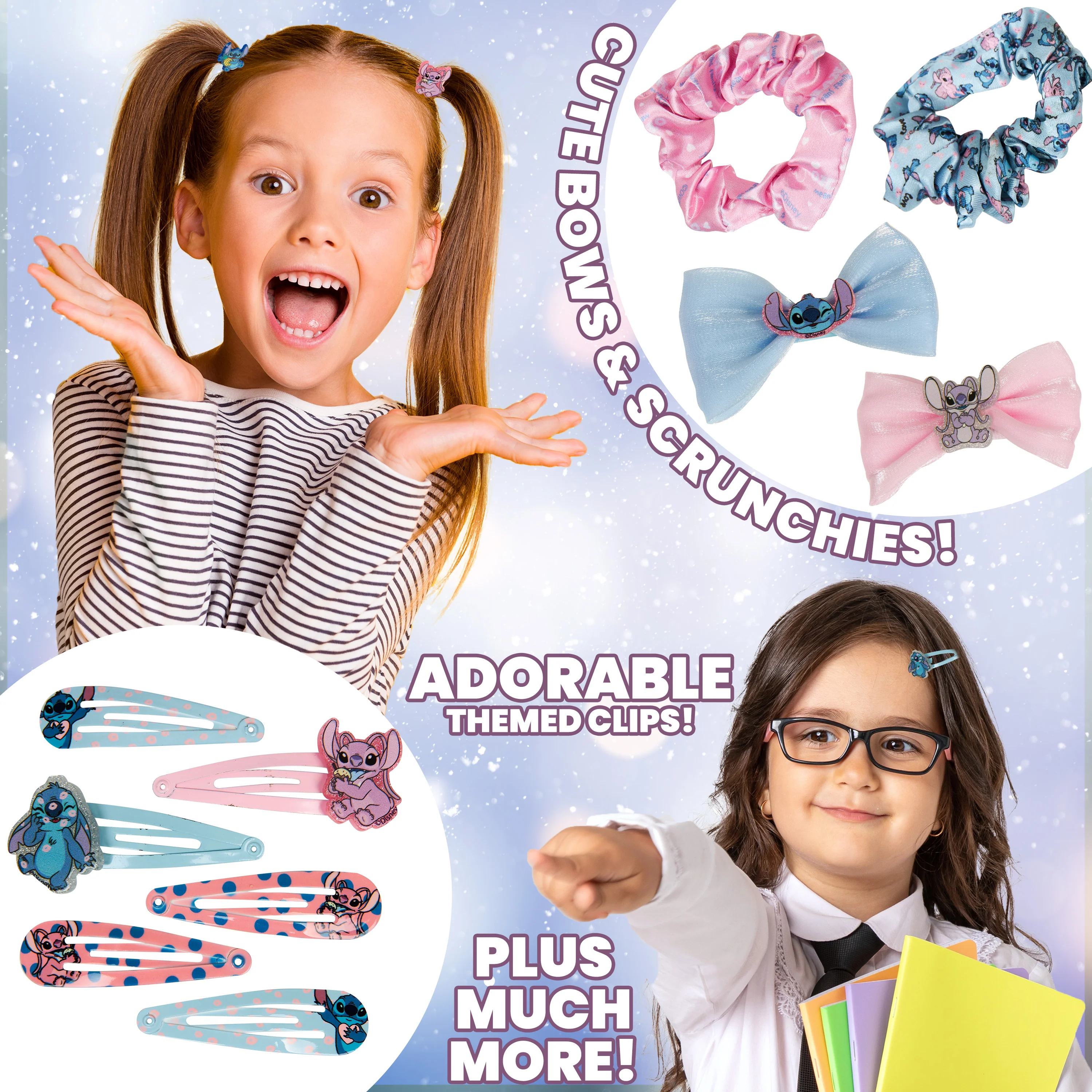 Disney Stitch Advent Calendar 2025, Girls Hair Accessories Countdown Calendar (Blue) - Image 5