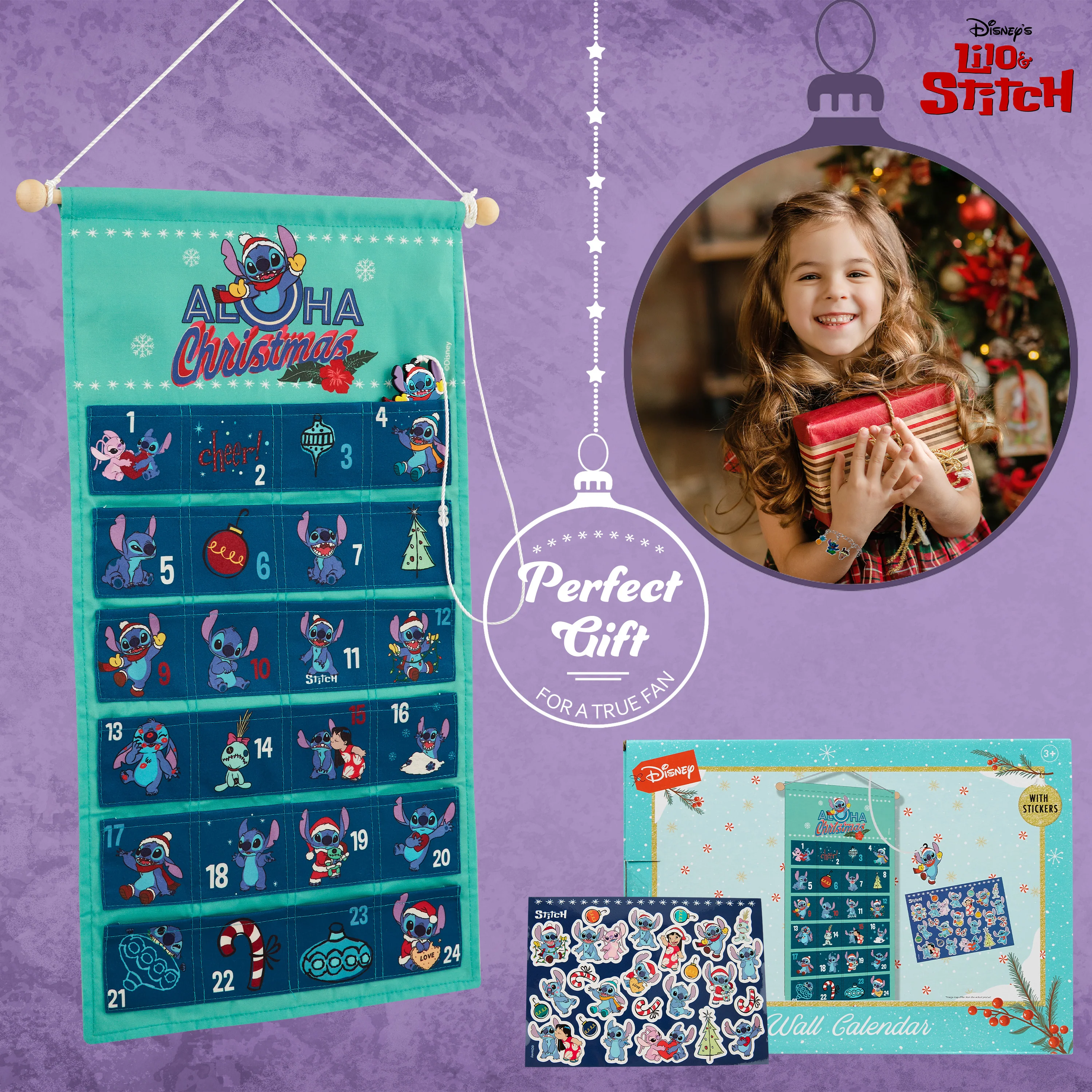 Disney Stitch Advent Calendar 2025 Kids, Fill Your Own Christmas Calendar - Image 2