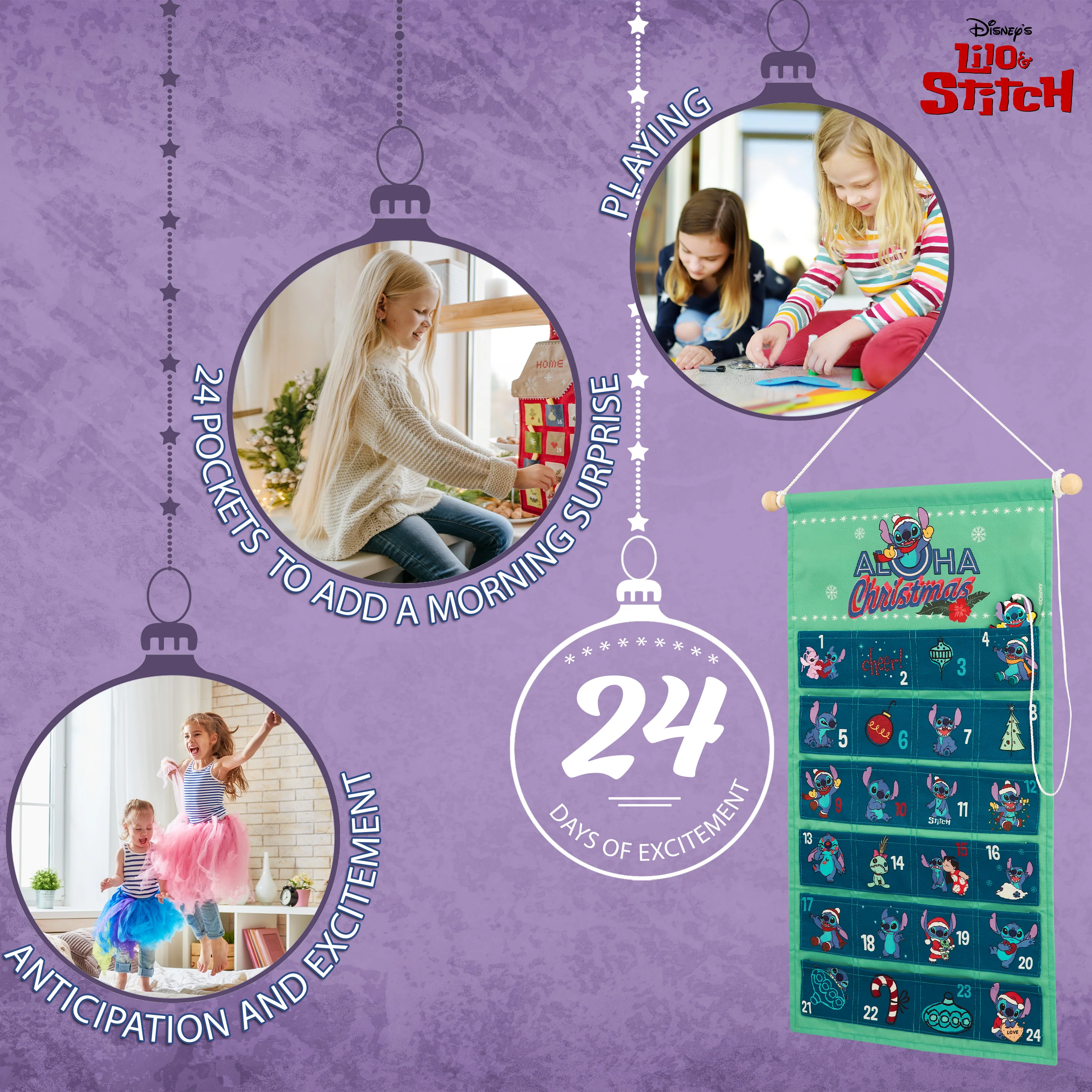 Disney Stitch Advent Calendar 2025 Kids, Fill Your Own Christmas Calendar - Image 5