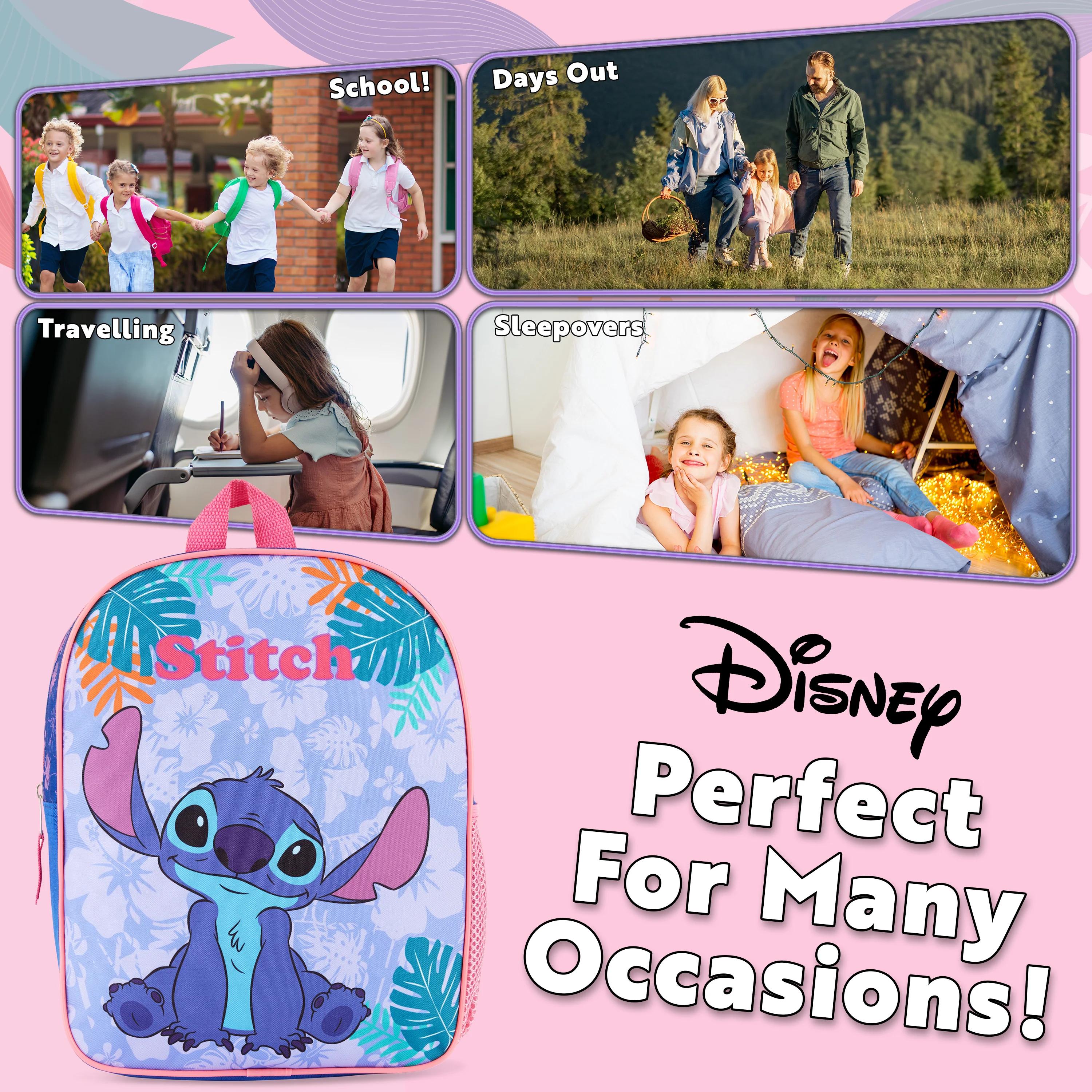 Disney Stitch Backpack for Girls - Image 4