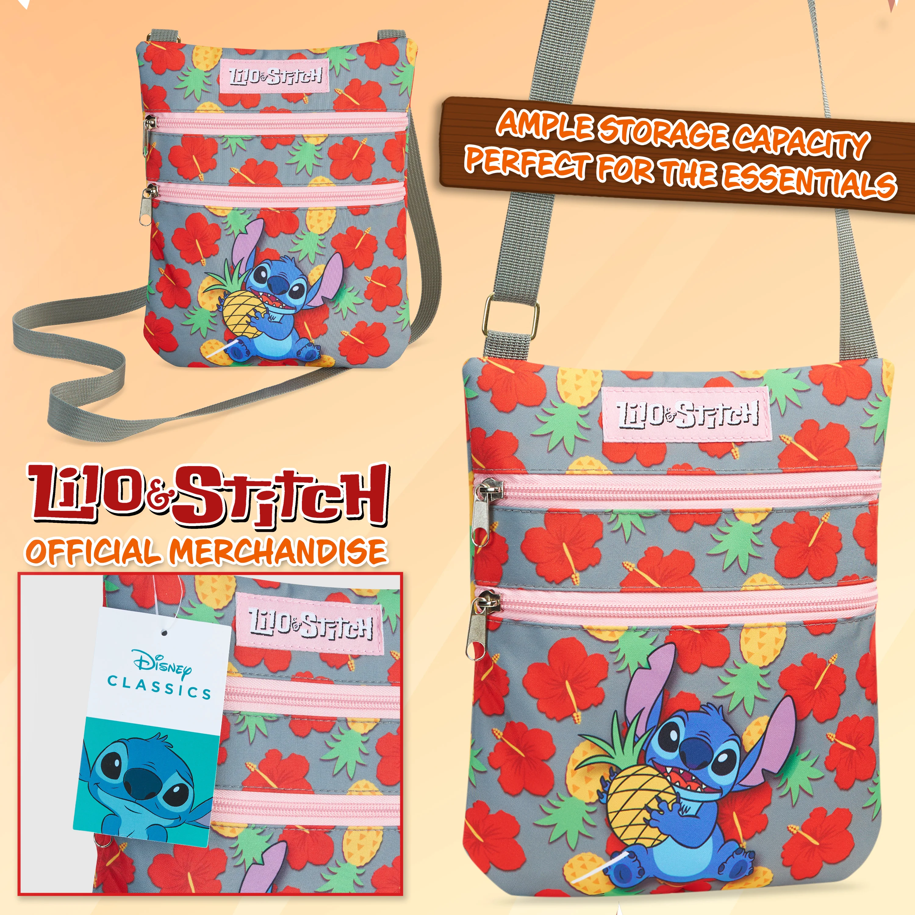 Disney Stitch Crossbody Bag for Girls Teens Shoulder Bag Long Strap Stitch Gifts - Image 7
